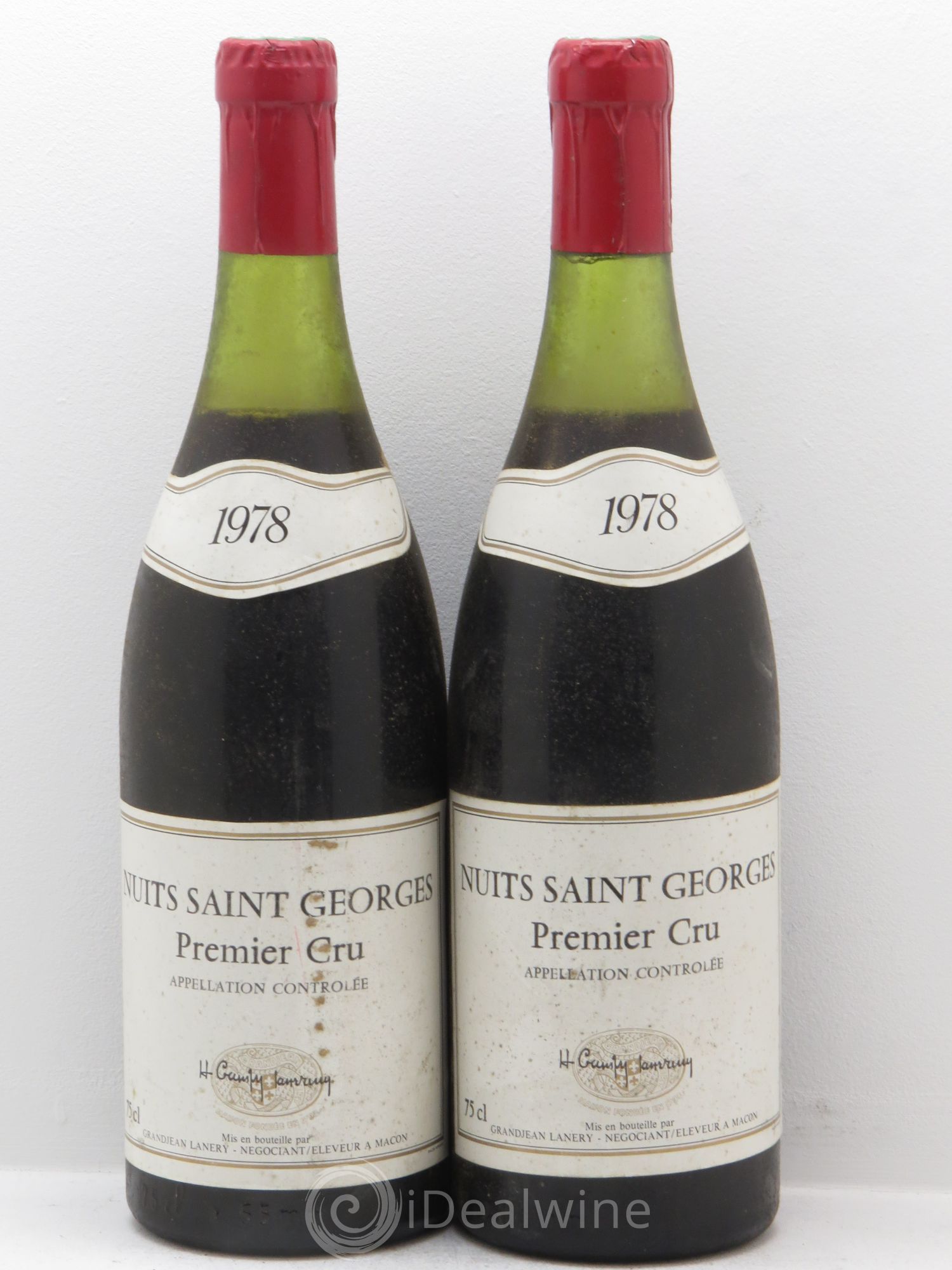 Nuits-Saint-Georges 1er Cru Grandjean Lanery 1978 - Posten von 2 Flaschen - 0
