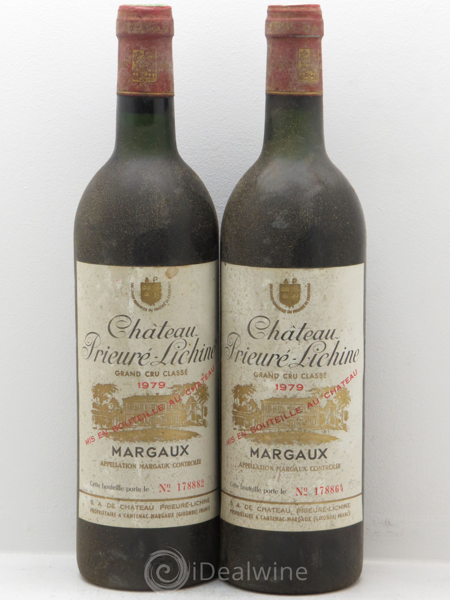 Château Prieuré Lichine 4ème Grand Cru Classé 1979 - Lot de 2 bouteilles - 0