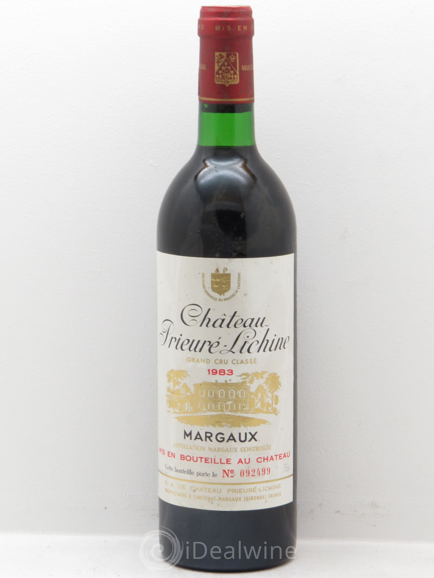 Château Prieuré Lichine 4ème Grand Cru Classé 1983 - Lot de 6 bouteilles - 0