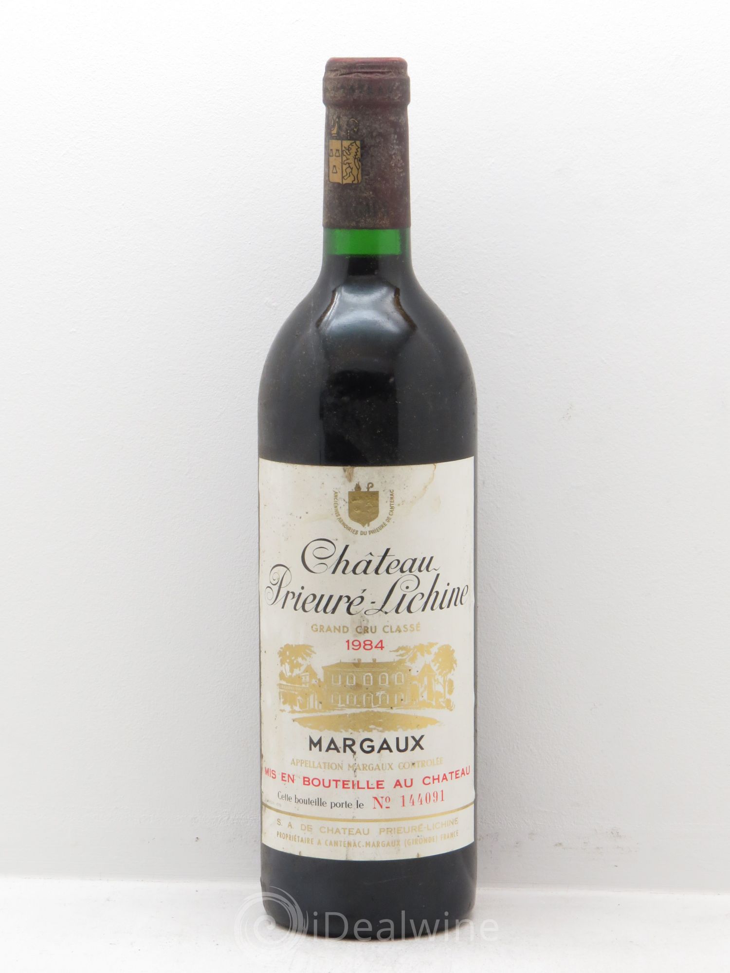 Château Prieuré Lichine 4ème Grand Cru Classé 1984 - Lot de 1 bouteille - 0
