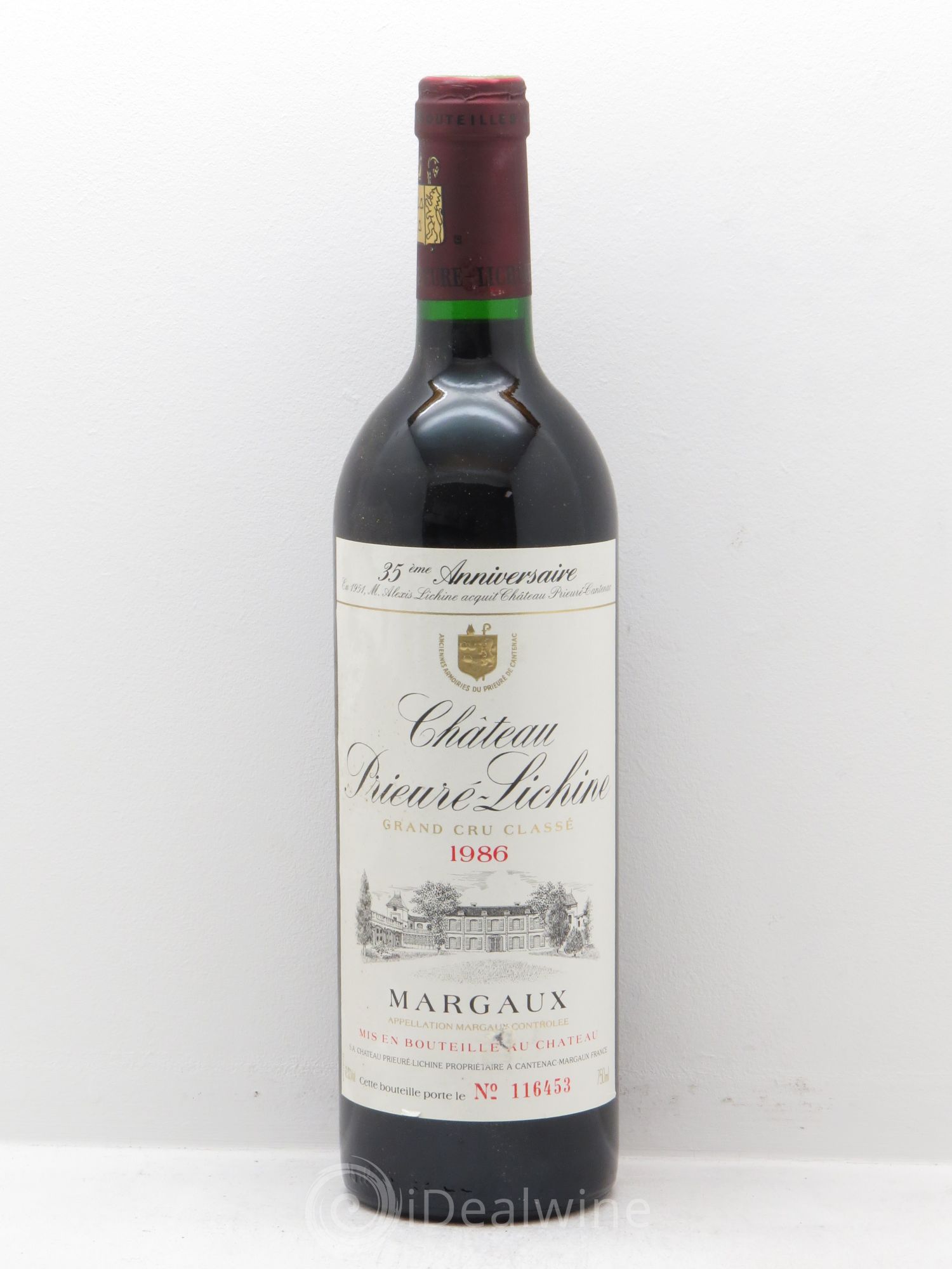 Château Prieuré Lichine 4ème Grand Cru Classé 1986 - Lotto di 12 bottiglie - 0