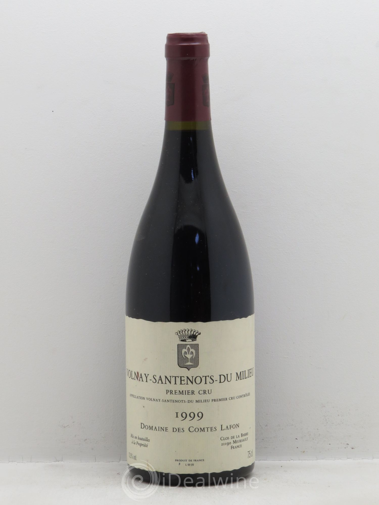 Volnay 1er Cru Santenots du Milieu Comtes Lafon (Domaine des) 1999 - Lot de 1 bouteille - 0