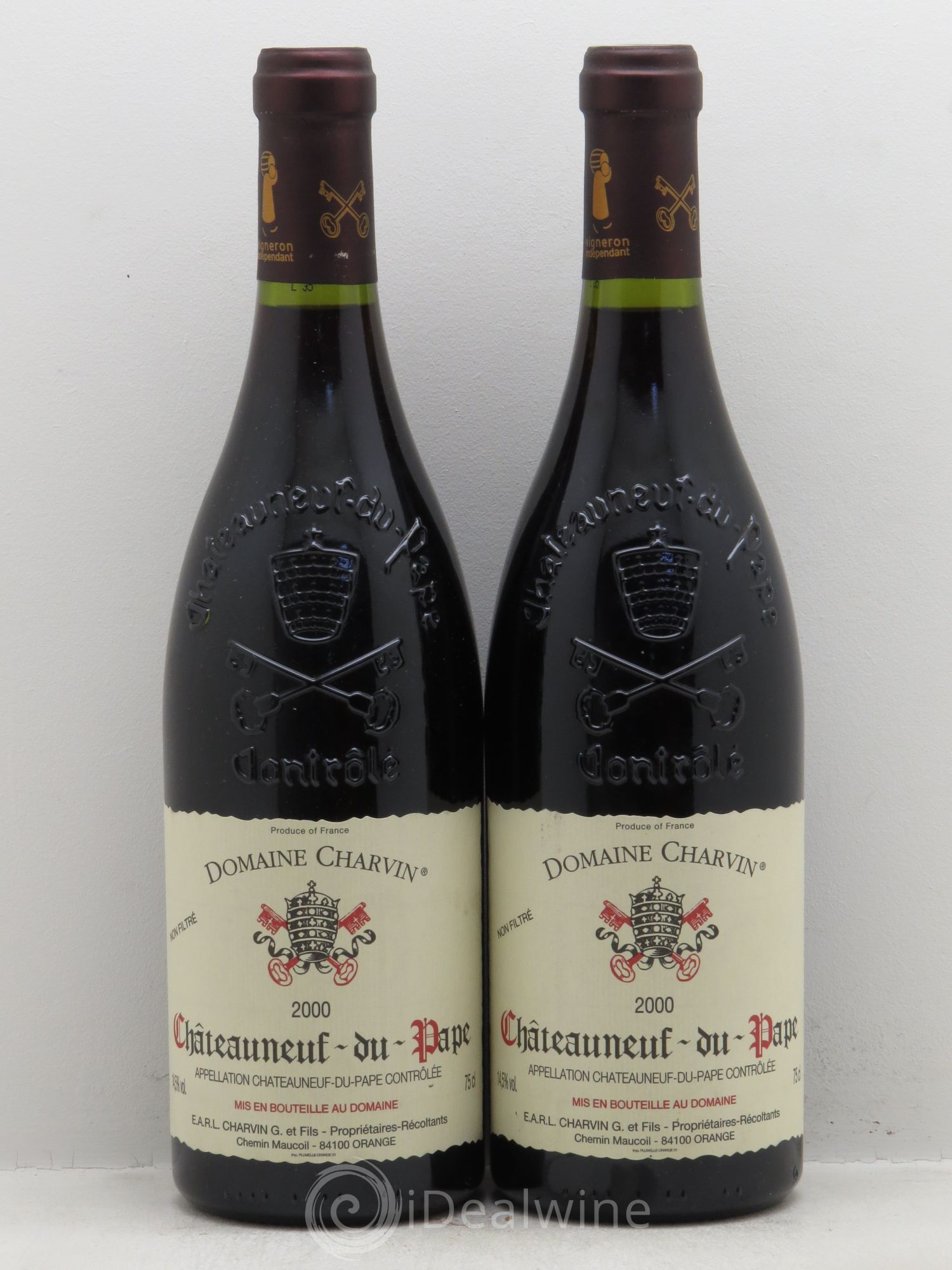 Châteauneuf-du-Pape Charvin (Domaine) 2000 - Lot de 2 bouteilles - 0