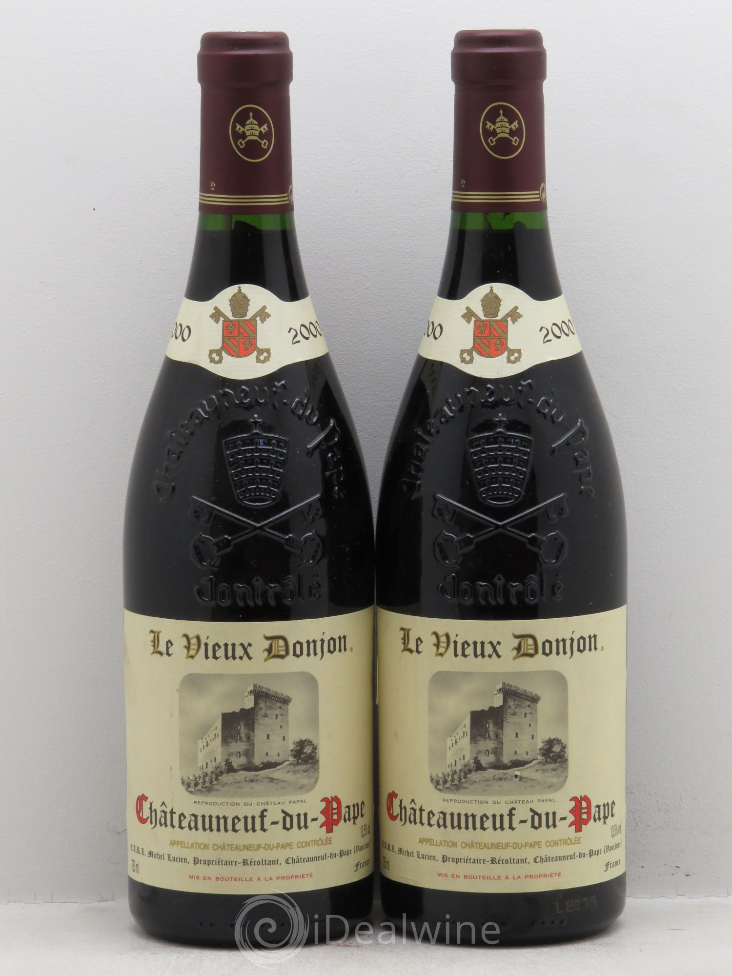 Châteauneuf-du-Pape Domaine du Vieux Donjon 2000 - Posten von 2 Flaschen - 0