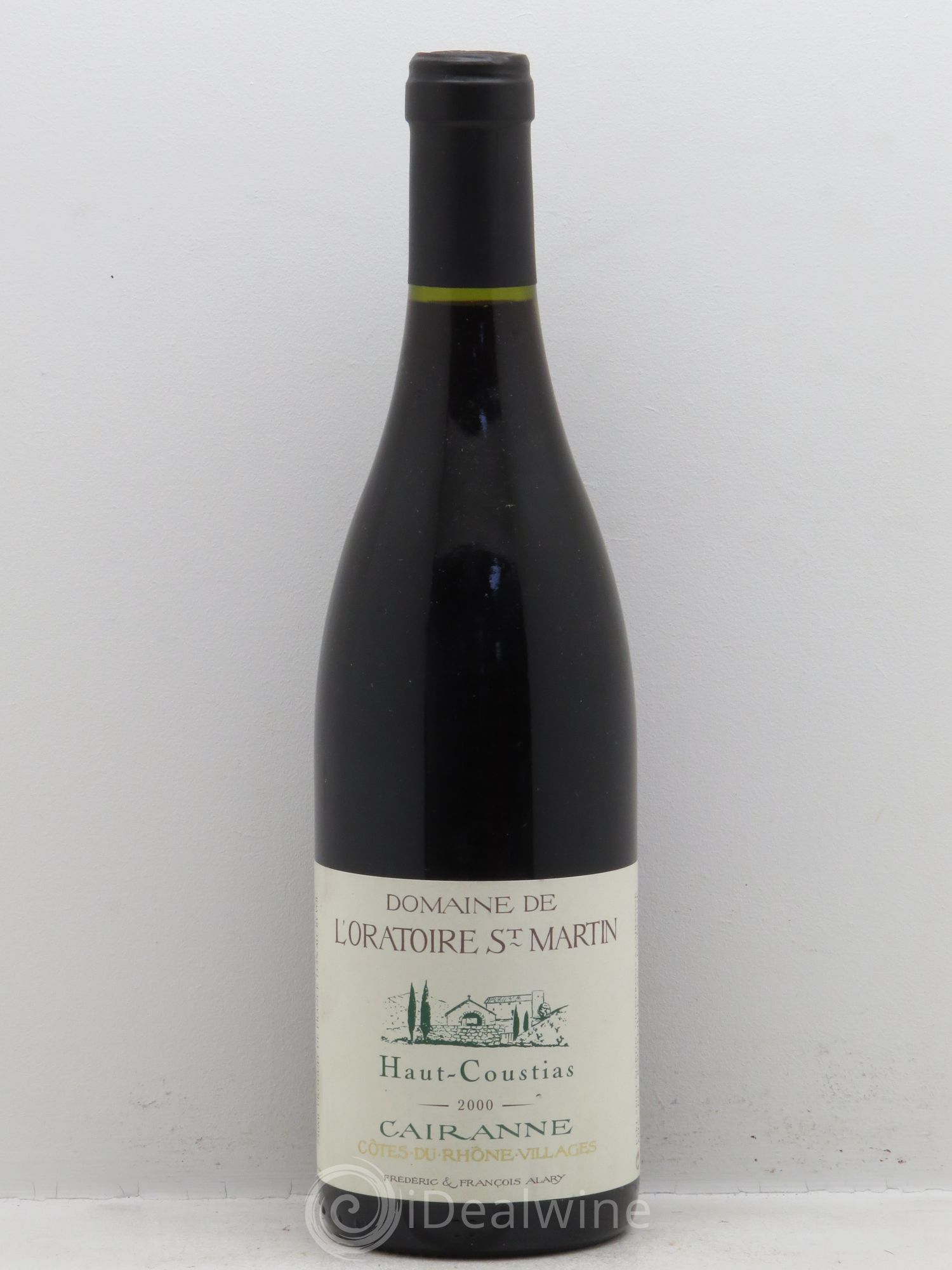 Cairanne Haut-Coustias Oratoire Saint-Martin - Frédéric et François Alary 2000 - Lot de 1 bouteille - 0