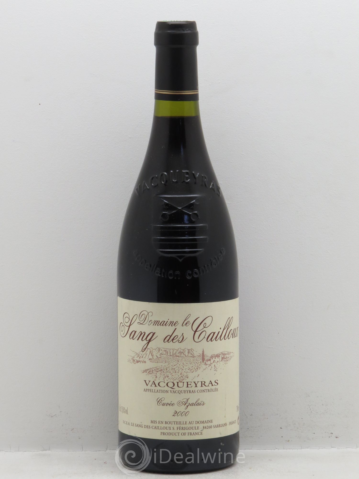 Vacqueyras Domaine le Sang des Cailloux "Azalais" 2000 - Posten von 1 Flasche - 0