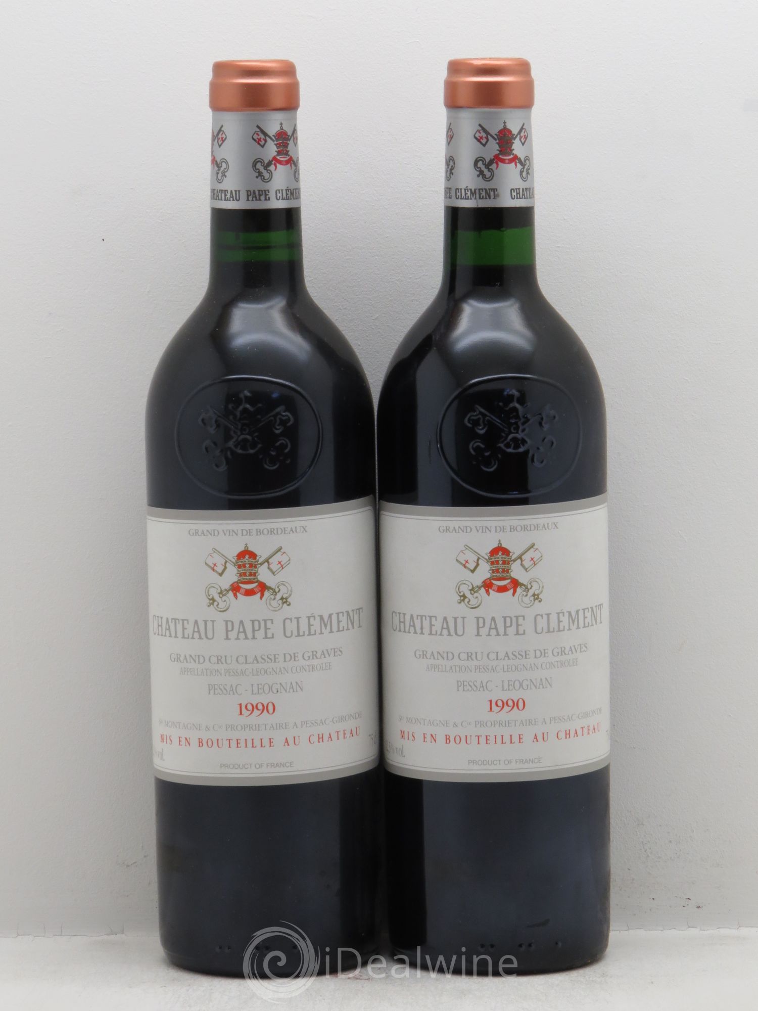 Château Pape Clément Cru Classé de Graves 1990 - Lot de 2 bouteilles - 0