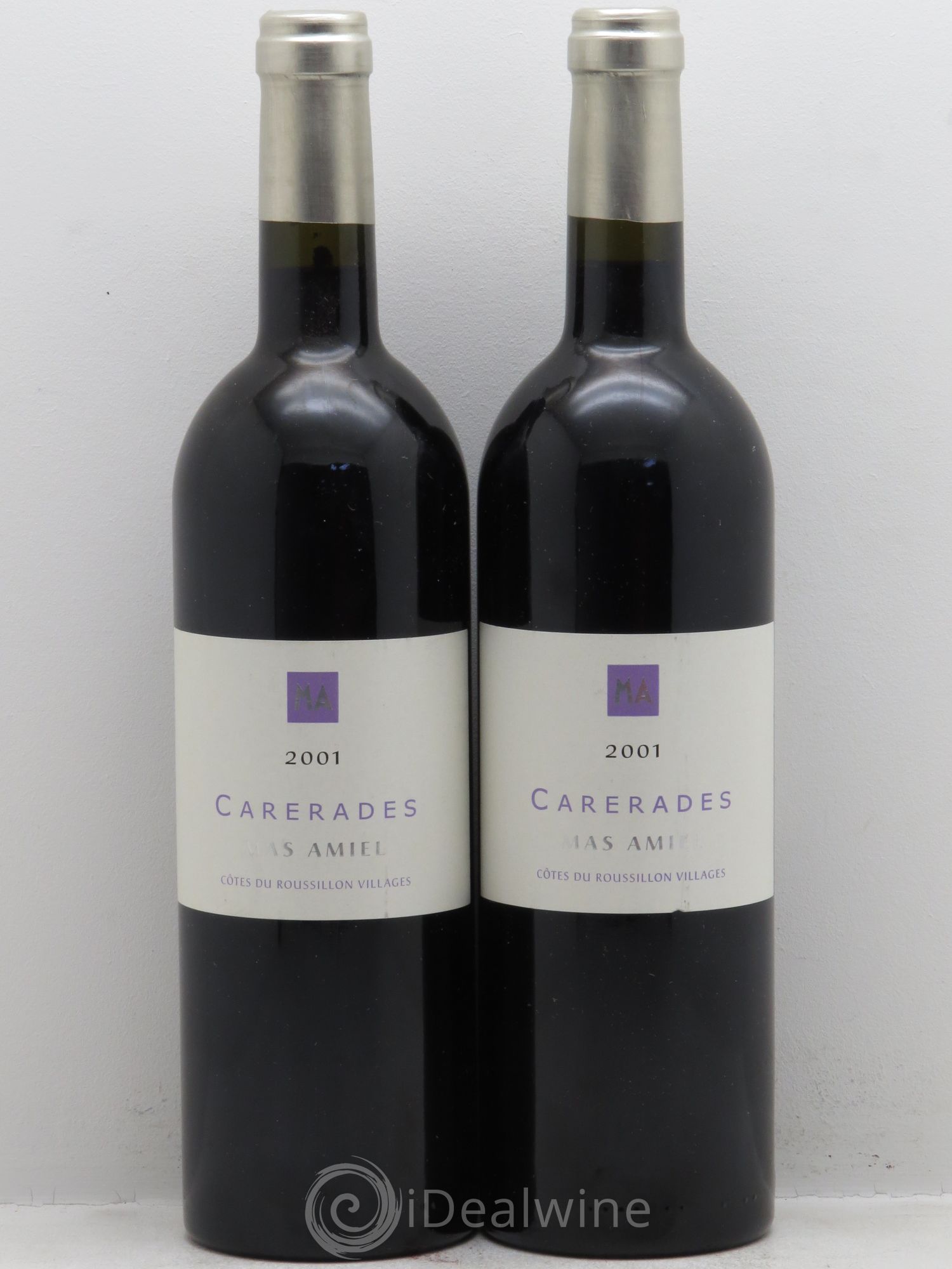 Côtes du Roussillon Domaine du Mas Amiel "Carrérades" 2001 - Lot of 2 bottles - 0