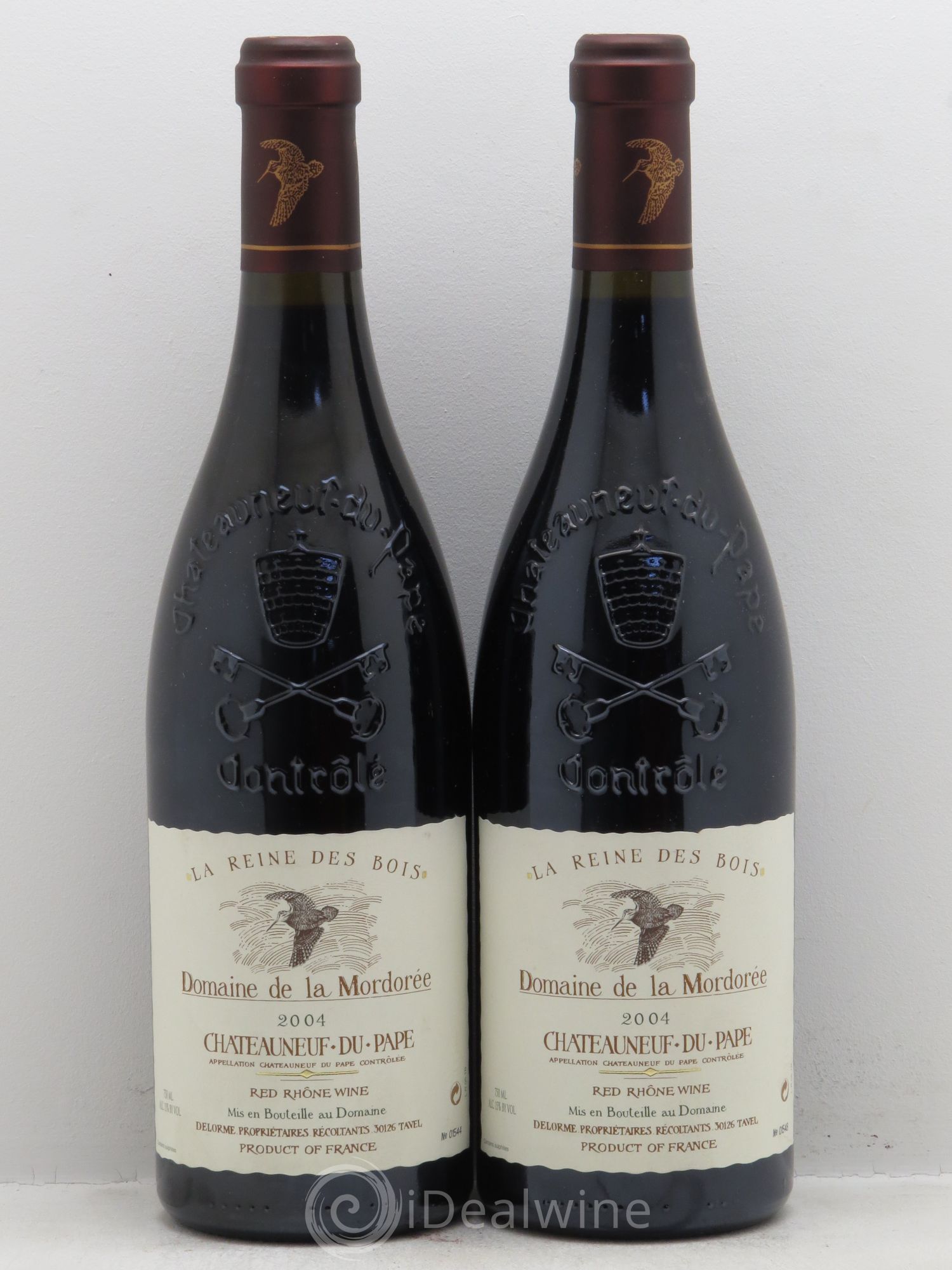 Châteauneuf-du-Pape Cuvée de la Reine des Bois La Mordorée (Domaine de) 2004 - Lot de 2 bouteilles - 0