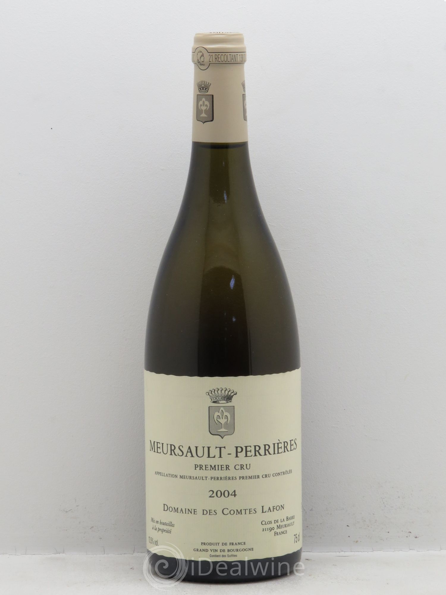Meursault 1er Cru Perrières Comtes Lafon (Domaine des) 2004 - Lot de 1 bouteille - 0