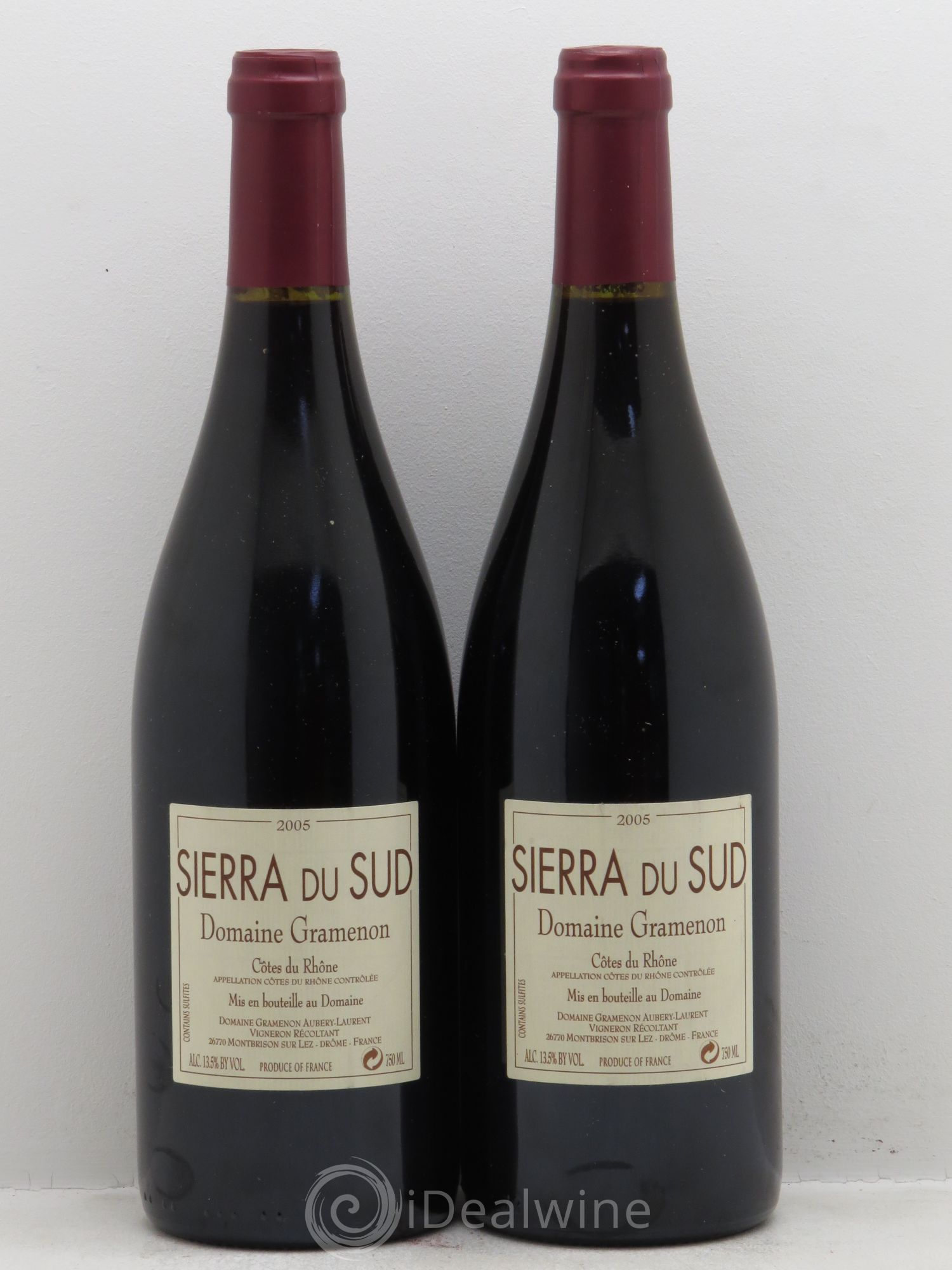 Côtes-du-Rhône Domaine Gramenon Sierra du Sud 2005 - Posten von 2 Flaschen - 0