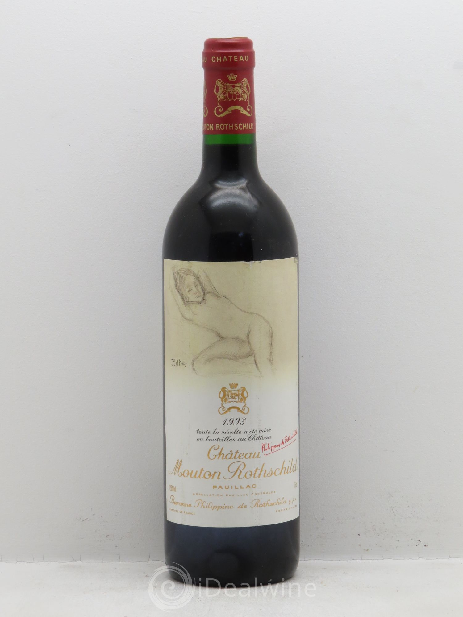 Château Mouton Rothschild 1er Grand Cru Classé 1993 - Lot de 1 bouteille - 0