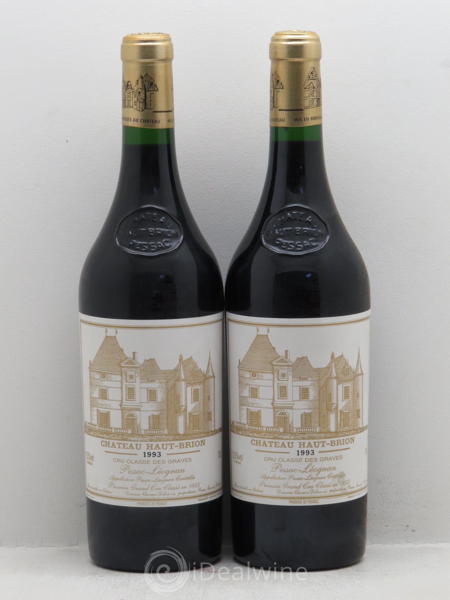 Château Haut Brion 1er Grand Cru Classé 1993 - Lot de 2 bouteilles - 0