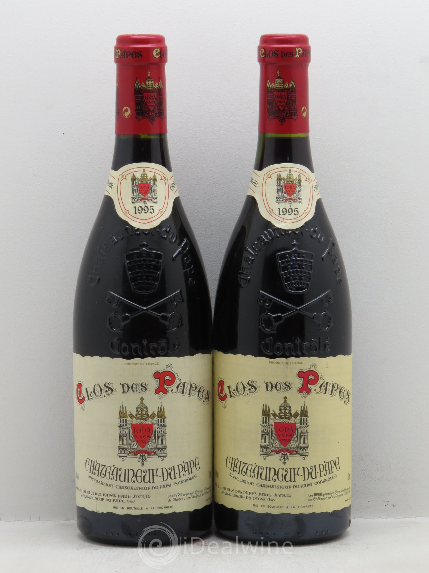 Châteauneuf-du-Pape Clos des Papes - Paul Avril 1995 - Lot de 2 bouteilles - 0