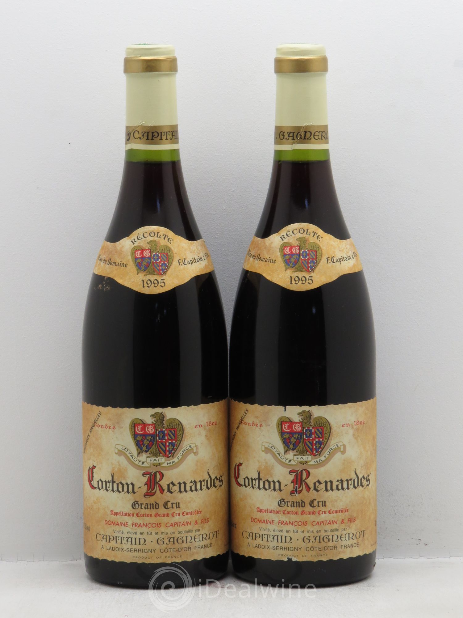 Corton Grand Cru Renardes Domaine Capitain-Gagnerot 1995 - Posten von 2 Flaschen - 0