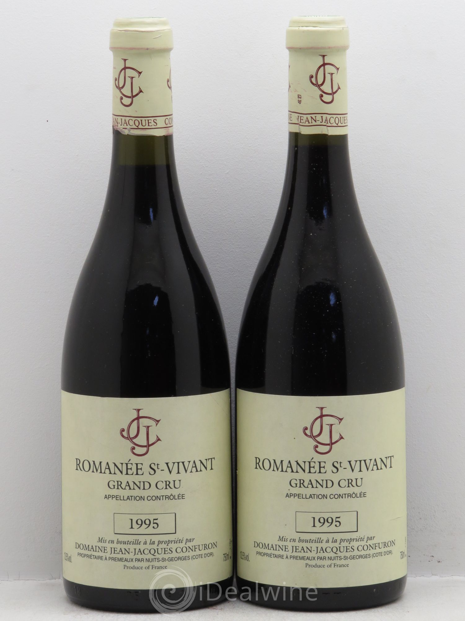 Romanée-Saint-Vivant Grand Cru Jean-Jacques Confuron 1995 - Lot de 2 bouteilles - 0