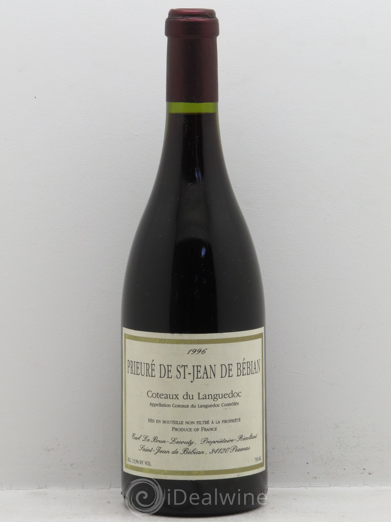 Languedoc Prieuré St-Jean de Bébian 1996 - Lot de 1 bouteille - 0