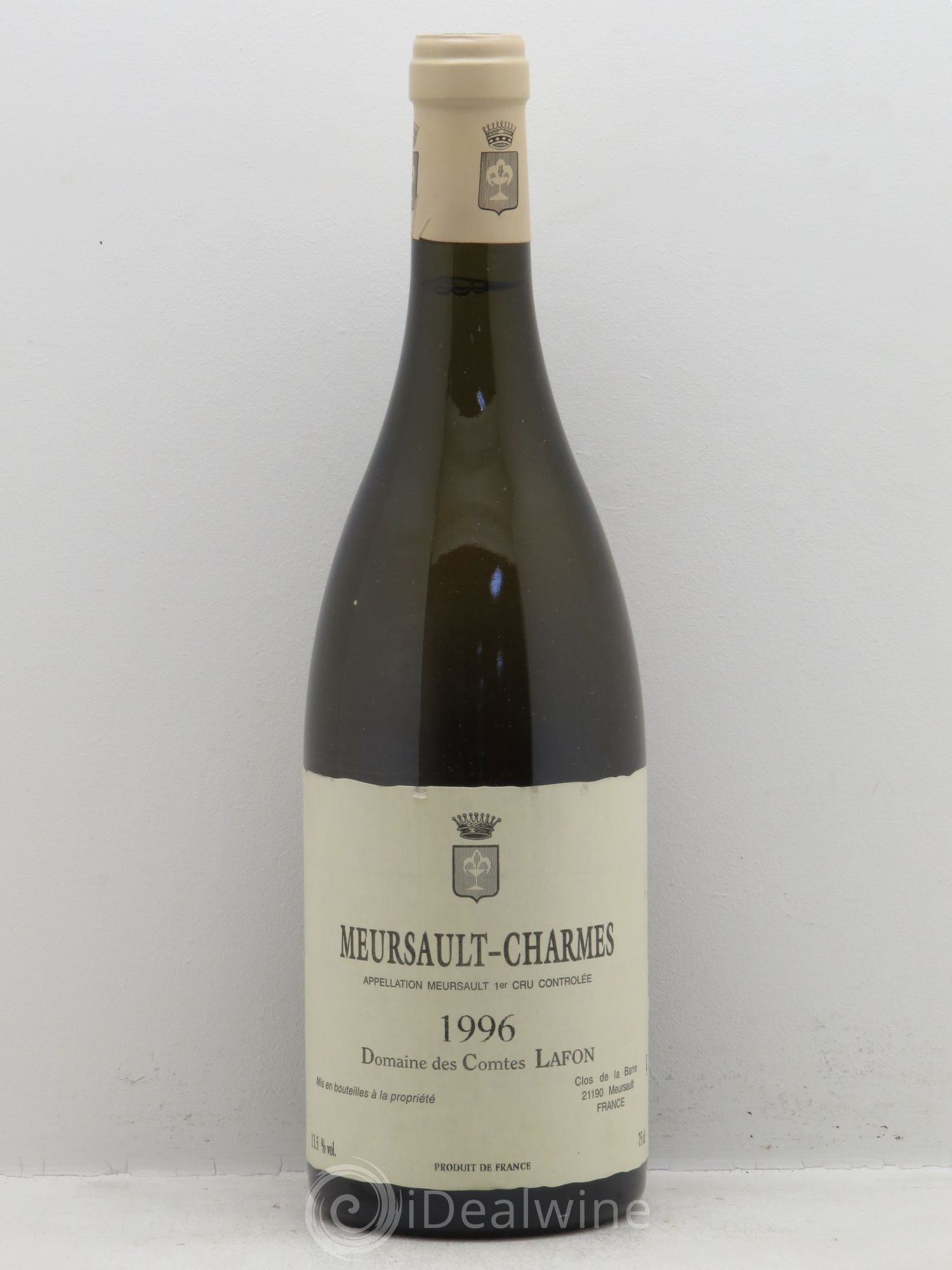 Meursault 1er Cru Charmes Comtes Lafon (Domaine des) 1996 - Lot de 1 bouteille - 0