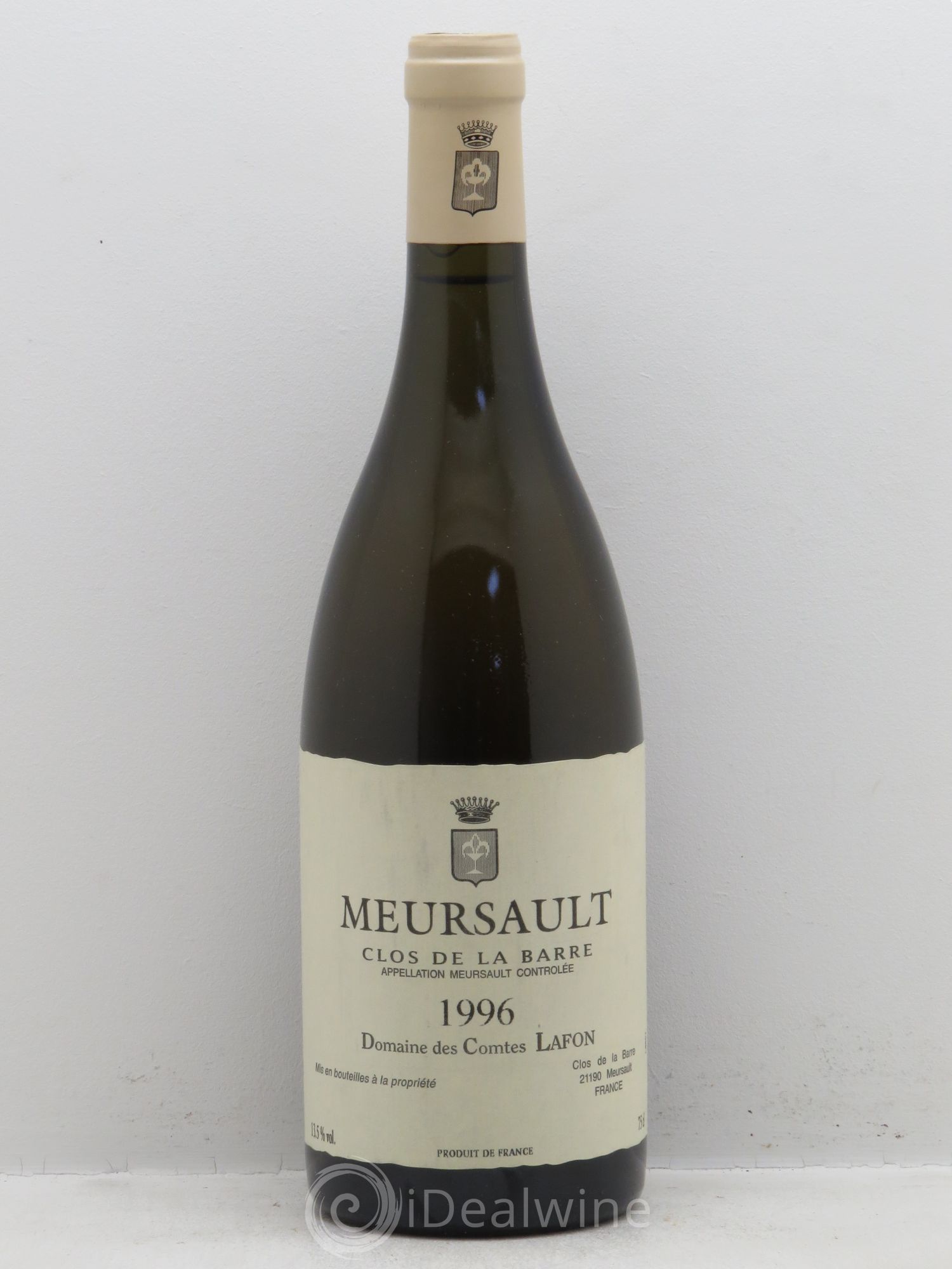 Meursault Clos de la Barre Comtes Lafon (Domaine des) 1996 - Lot de 1 bouteille - 0