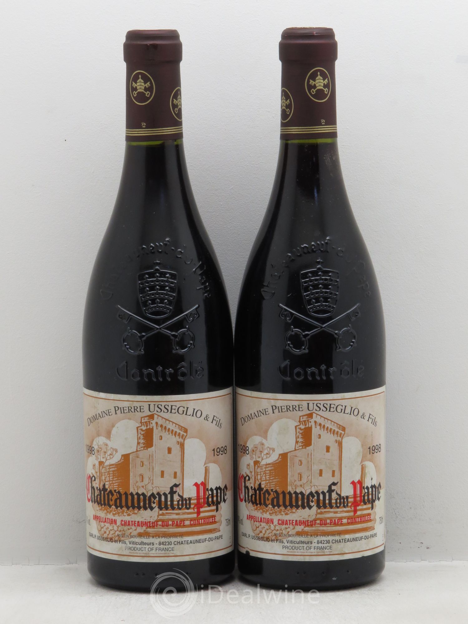 Châteauneuf-du-Pape Tradition Pierre Usseglio & Fils 1998 - Lot de 2 bouteilles - 0