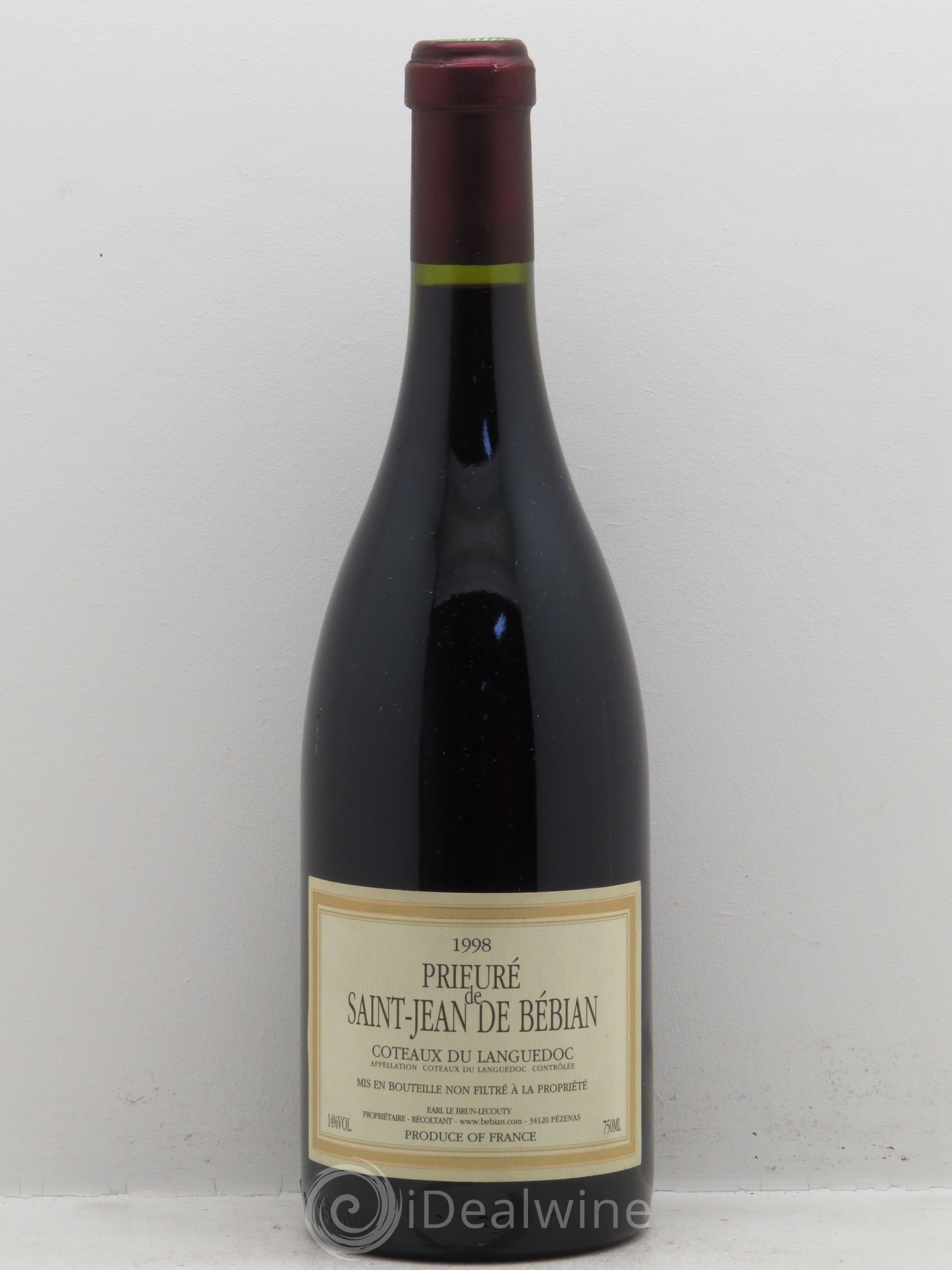 Languedoc Prieuré St-Jean de Bébian 1998 - Lot de 1 bouteille - 0