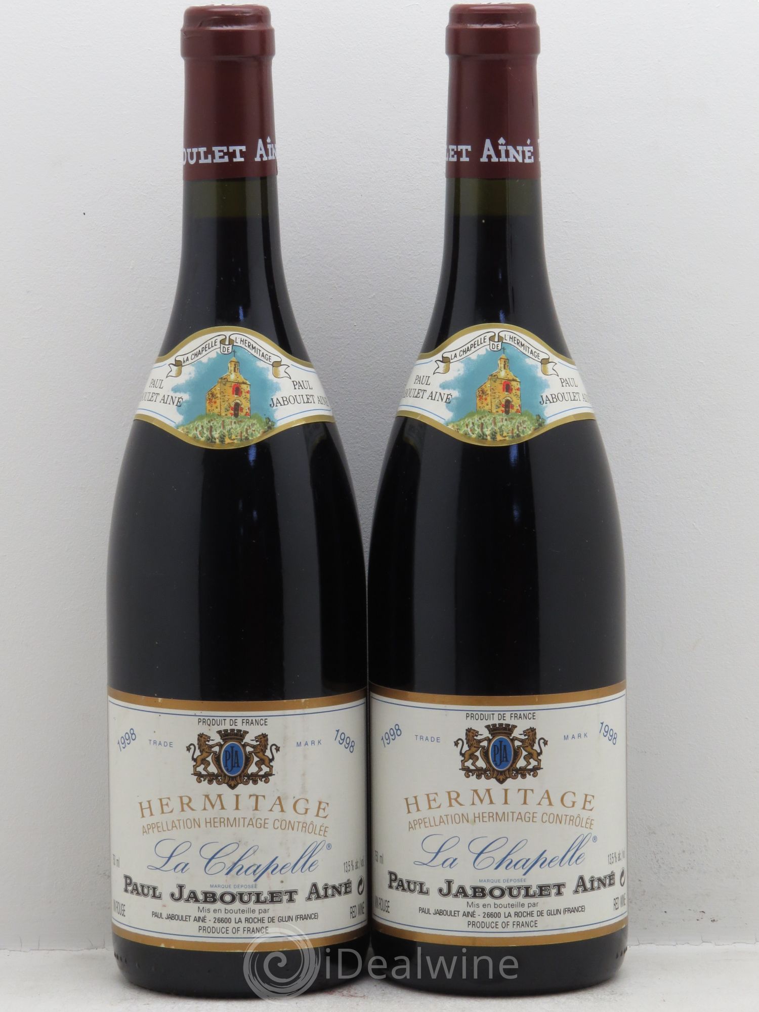 Hermitage La Chapelle Paul Jaboulet Ainé 1998 - Lot de 2 bouteilles - 0