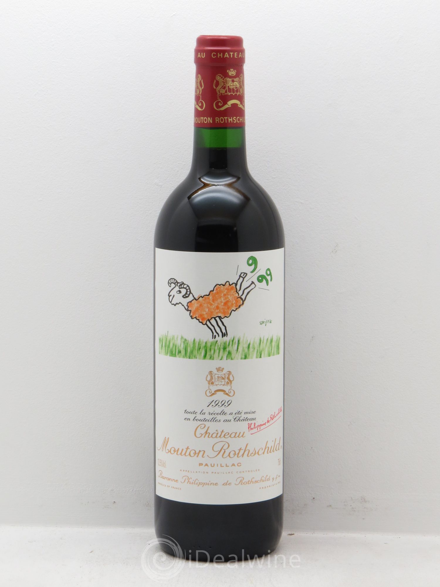 Château Mouton Rothschild 1er Grand Cru Classé 1999 - Lot de 1 bouteille - 0