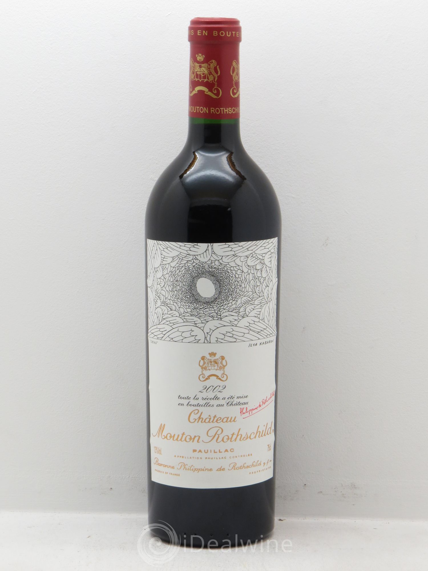 Château Mouton Rothschild 1er Grand Cru Classé 2002 - Lot de 1 bouteille - 0