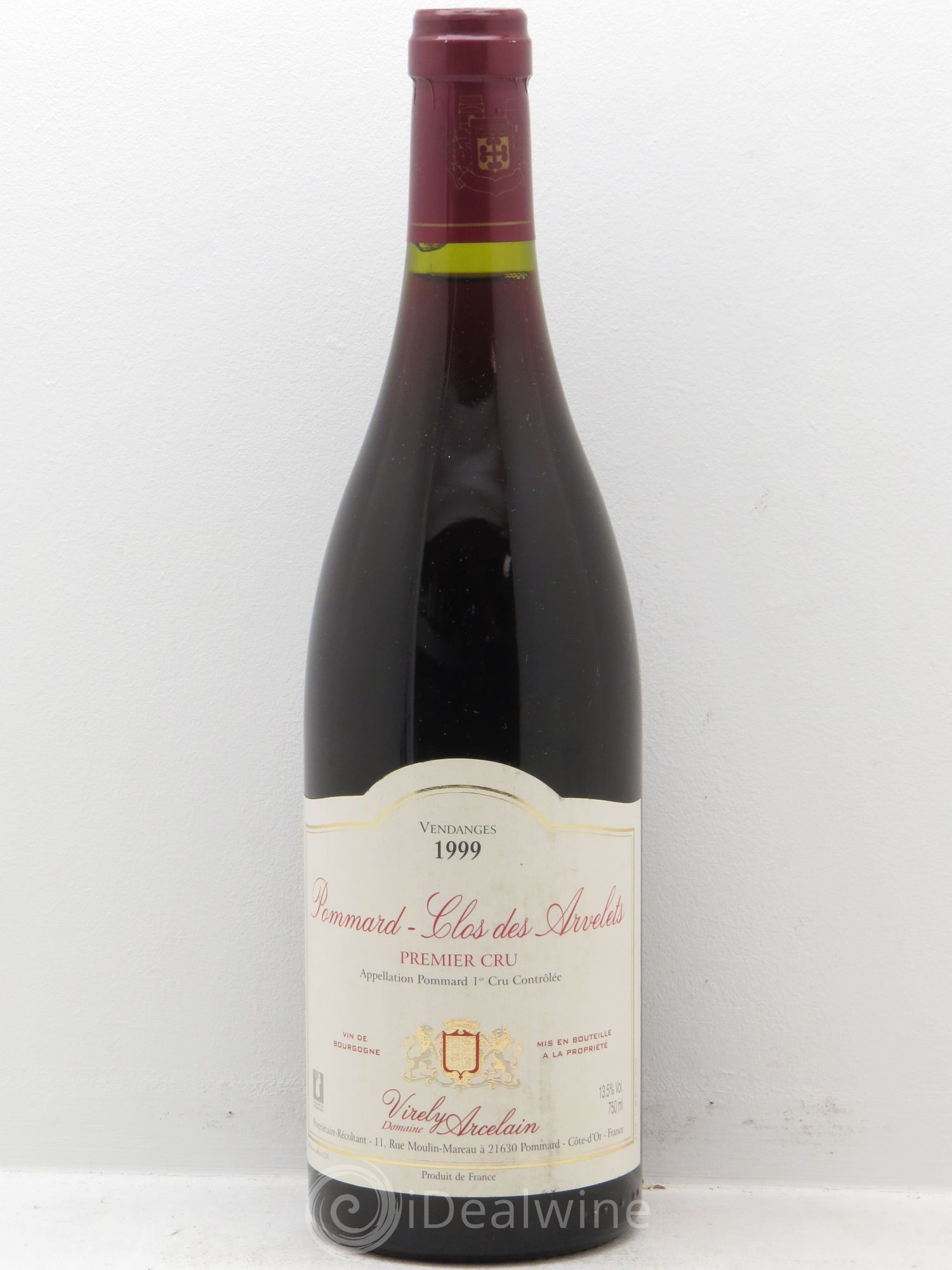 Pommard 1er Cru Domaine Arcelain 1999 - Lot de 1 bouteille - 0