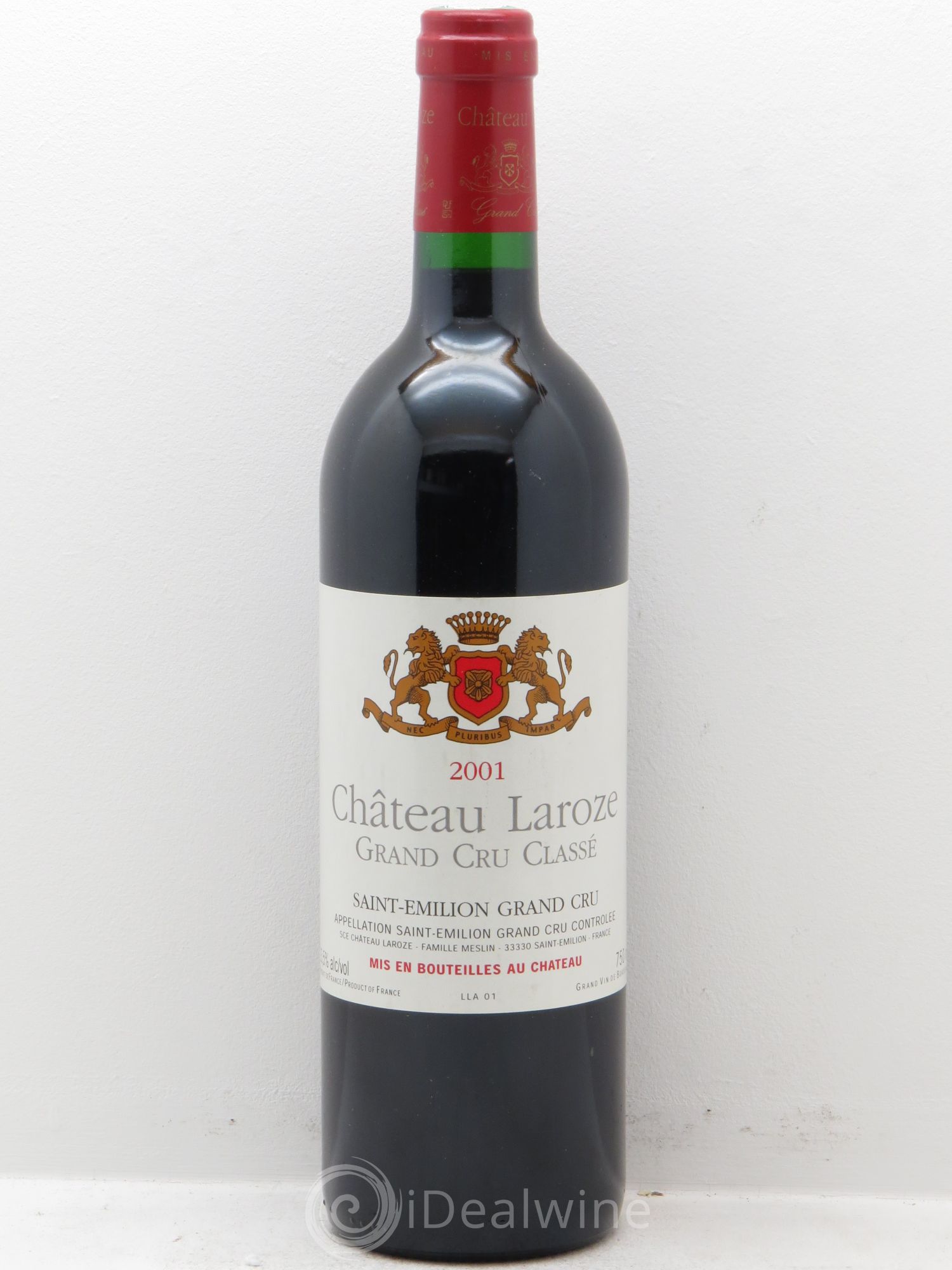 Château Laroze Grand Cru Classé 2001 - Lot de 1 bouteille - 0