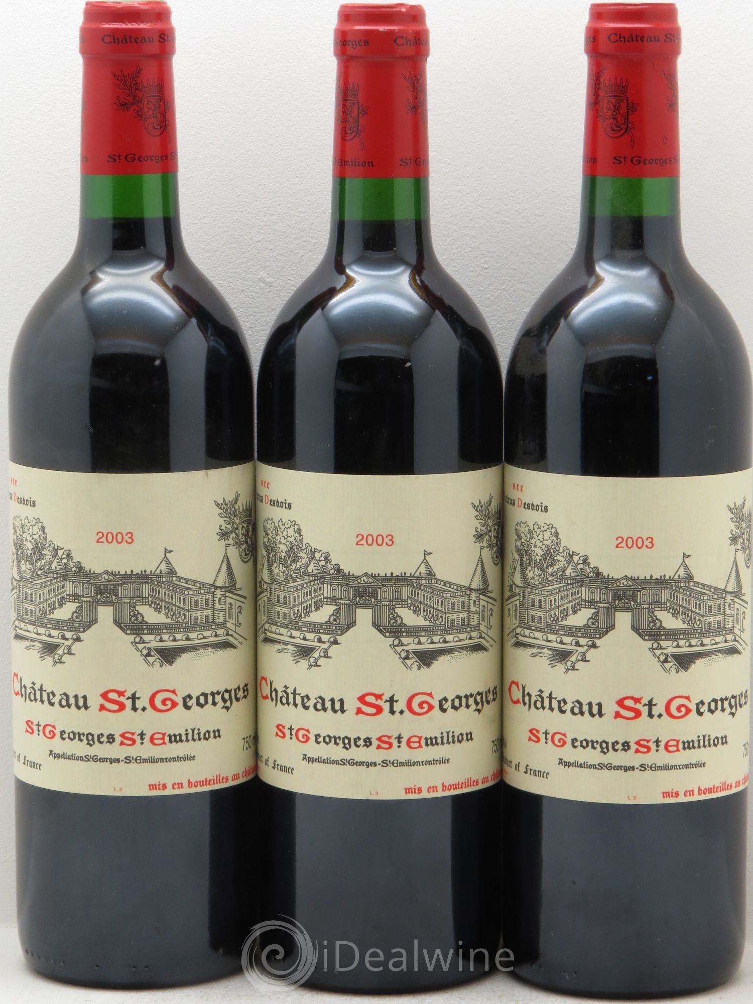 Château Saint-Georges 2003 - Lot de 3 bouteilles - 0