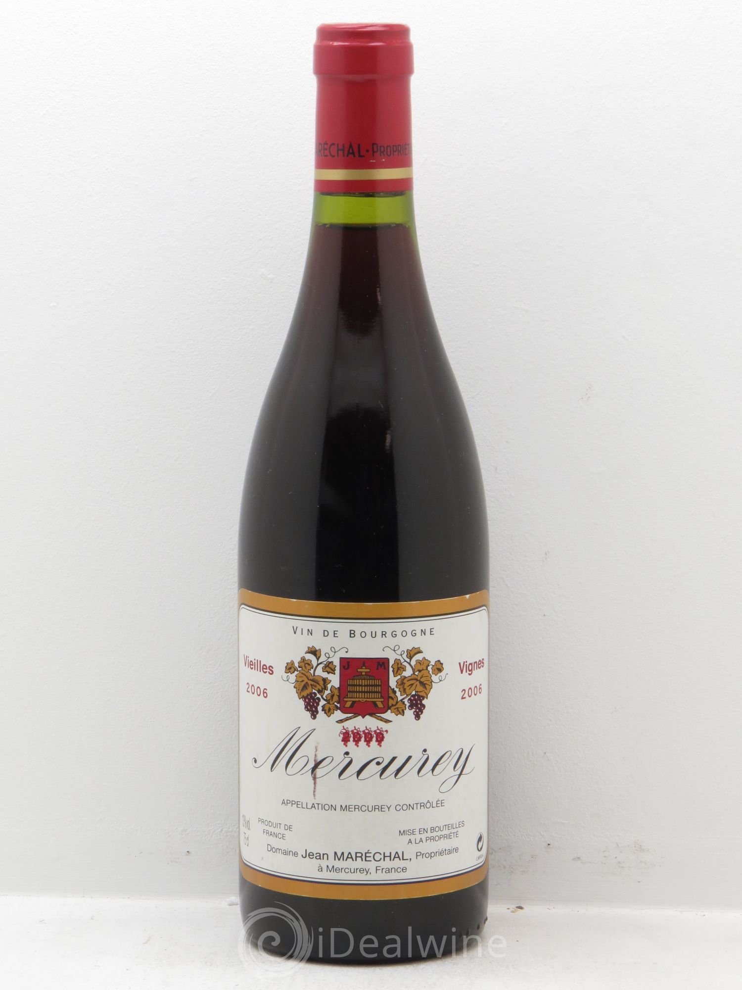 Mercurey Vieilles Vignes Jean Maréchal (sans prix de réserve - no reserve) 2006 - Posten von 1 Flasche - 0