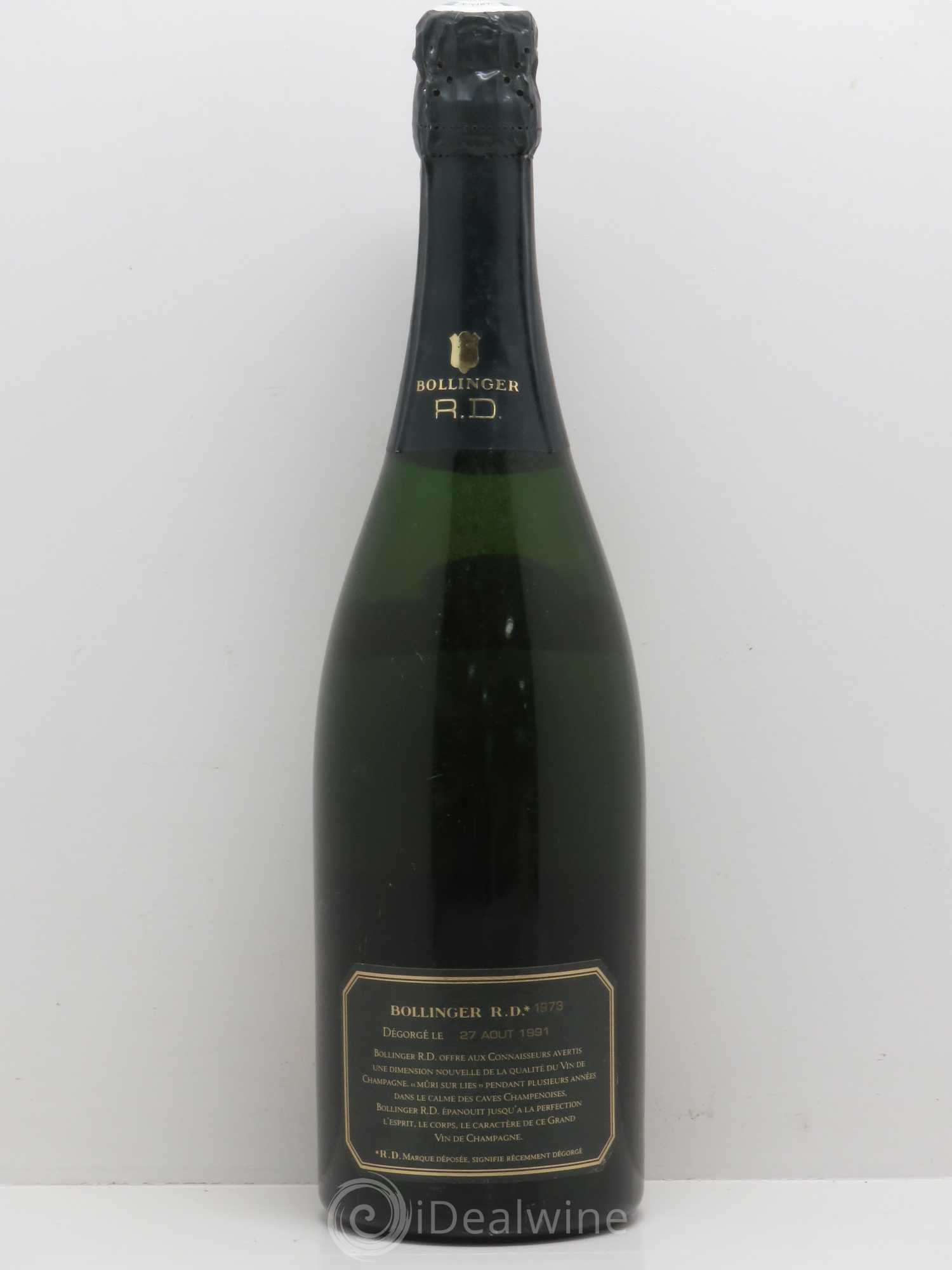 R.D. Extra-Brut Bollinger Extra Brut 1973 - Lot de 1 bouteille - 1