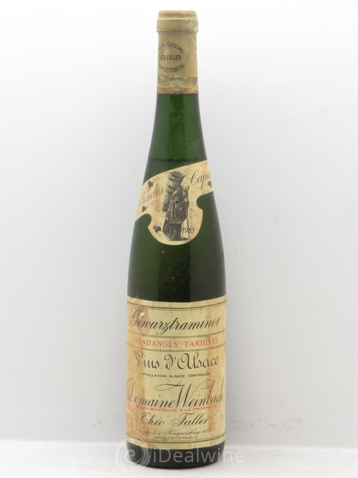 Alsace Gewurztraminer Vendanges Tardives Weinbach (Domaine) Clos des Capucins Téo Faller 1985 - Lotto di 1 bottiglia - 0