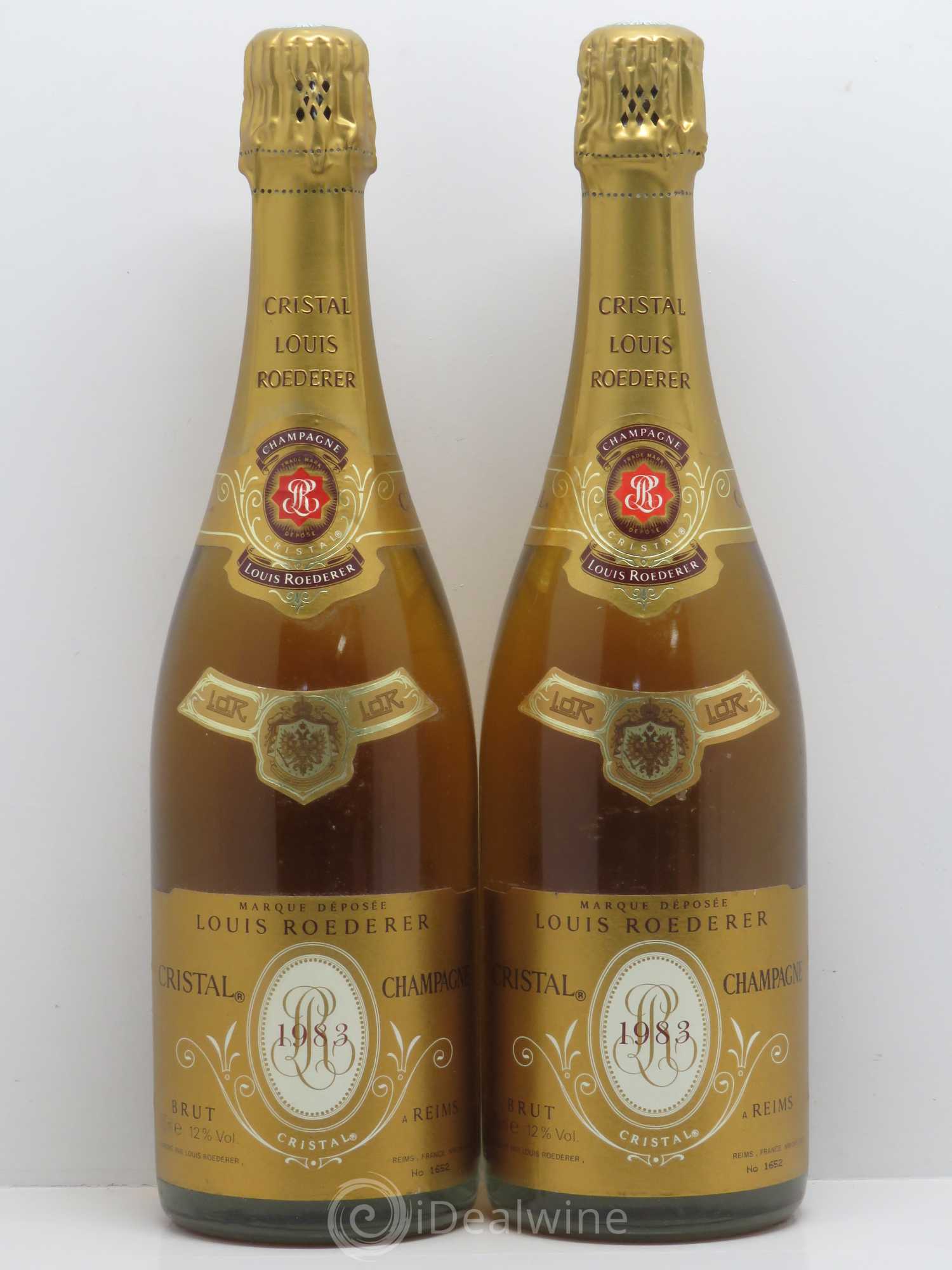 Cristal Louis Roederer 1983 - Lot de 2 bouteilles - 0