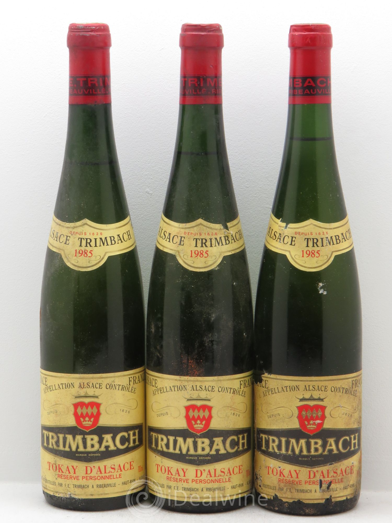 Alsace Pinot Gris Réserve Personnelle Trimbach (Domaine) (sans prix de réserve-no reserve) 1985 - Posten von 3 Flaschen - 0