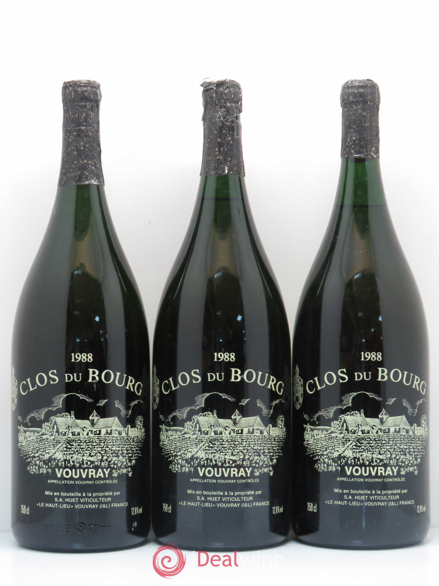 Vouvray Clos du Bourg Moelleux Domaine Huet 1988 - Lotto di 3 magnum - 0