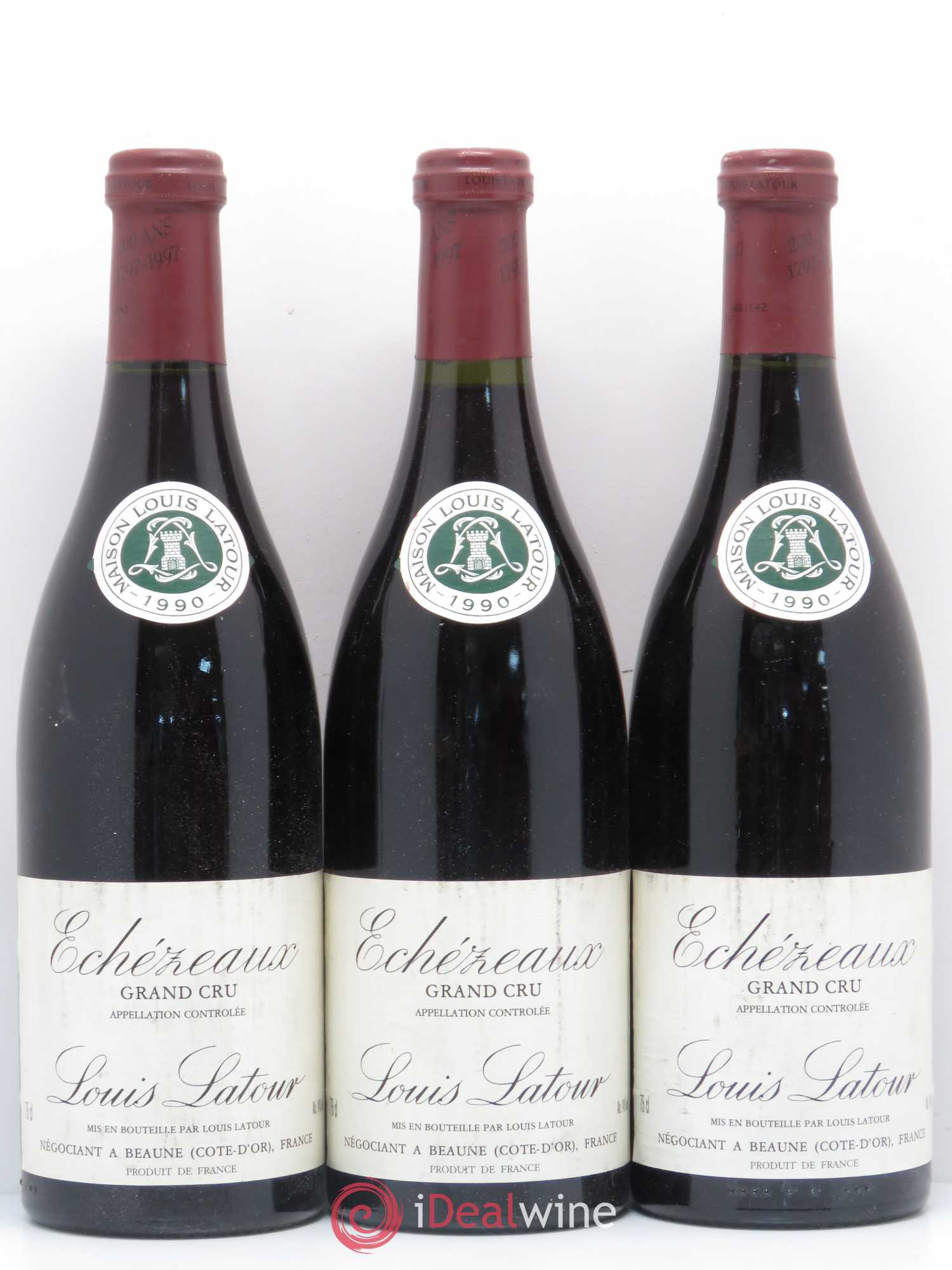 Echezeaux Grand Cru Louis Latour 1990 - Lot de 3 bouteilles - 0