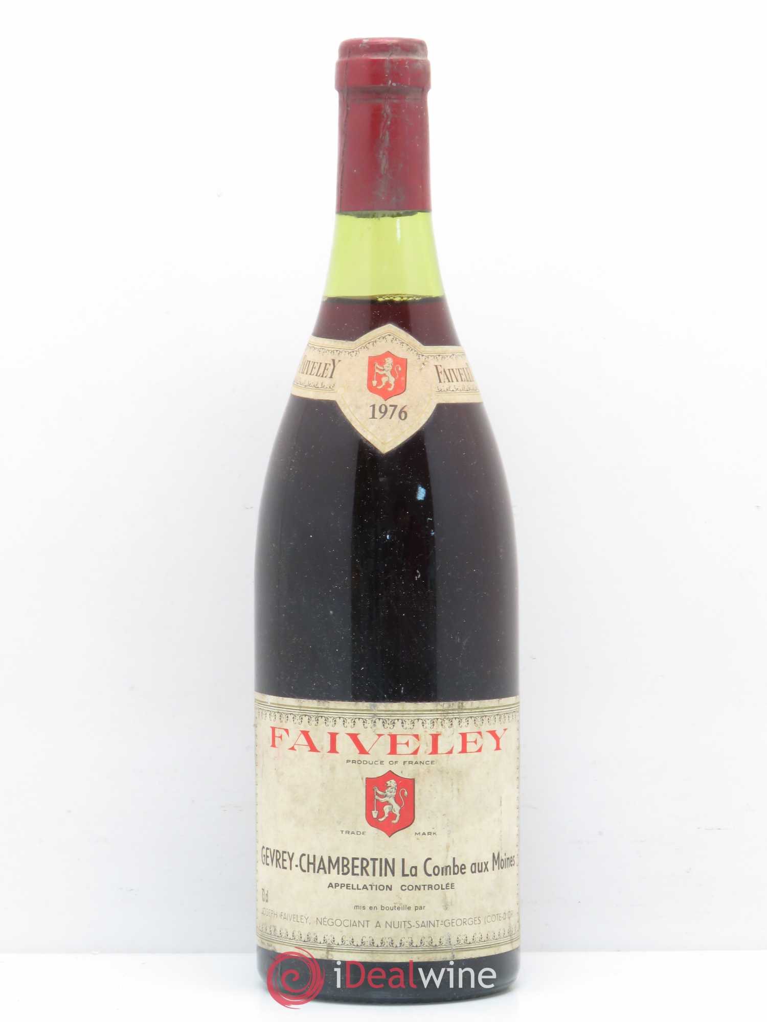 Gevrey-Chambertin 1er Cru La Combe aux moines Faiveley 1976 - Lot de 1 bouteille - 0