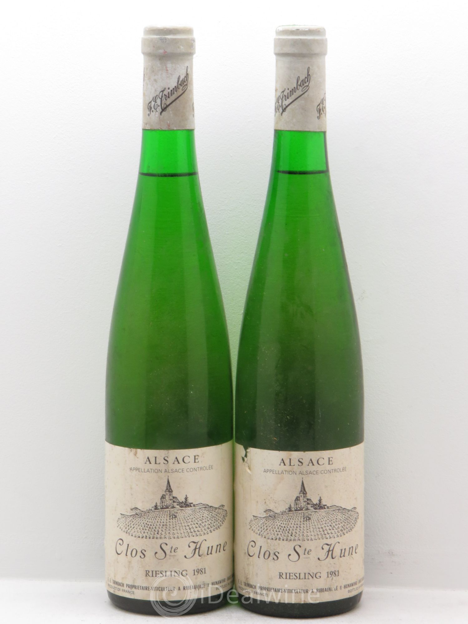 Alsace Riesling Clos Sainte-Hune Trimbach (Domaine) 1981 - Lot de 2 bouteilles - 0