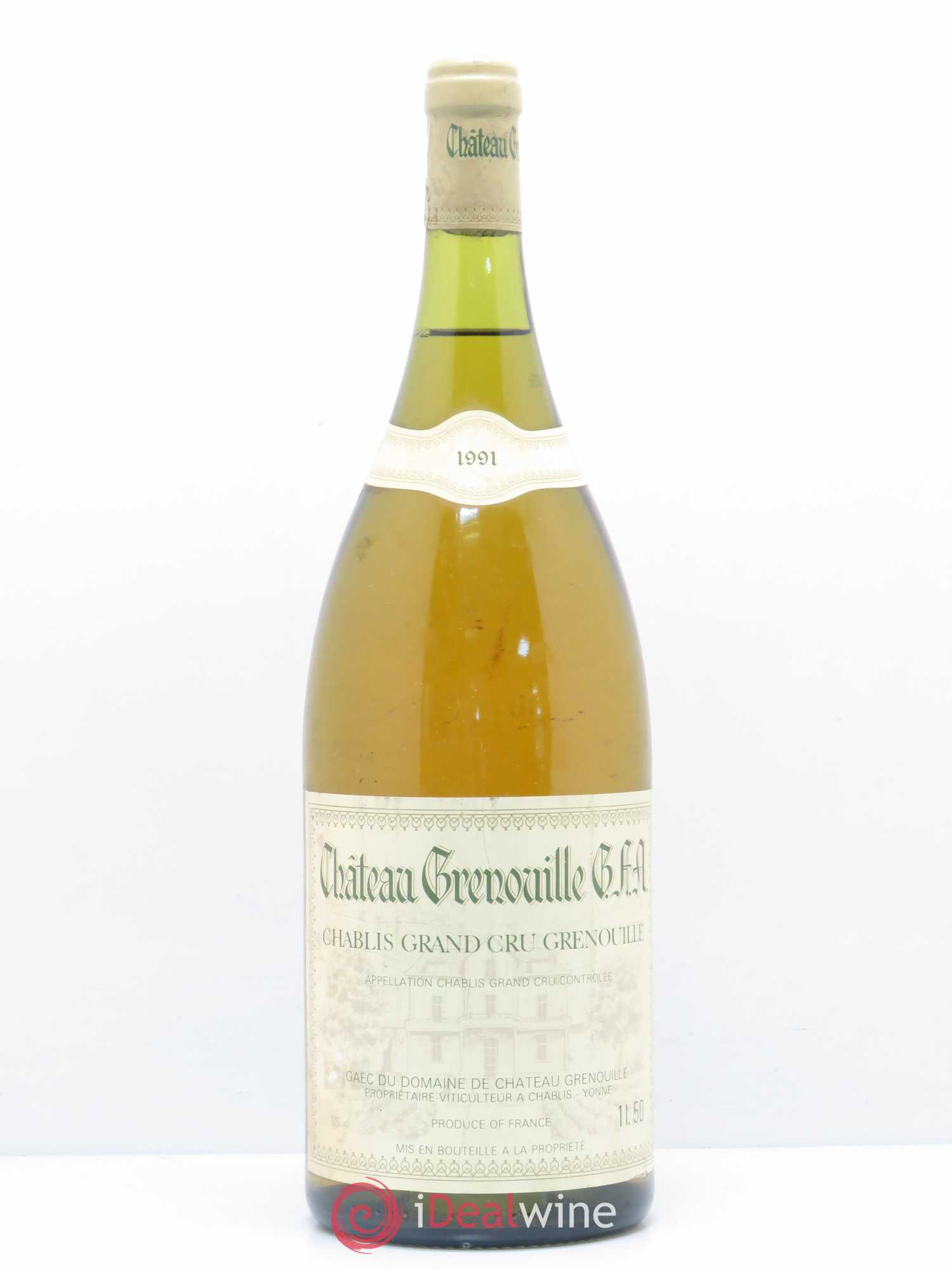 Chablis Grand Cru Grenouille Château Grenouille 1991 - Posten von 1 Magnum - 0