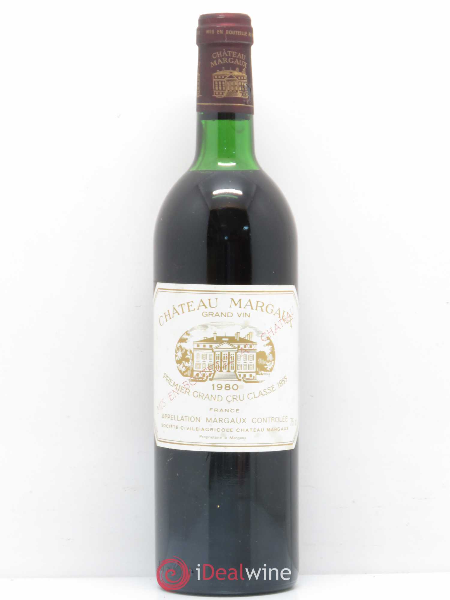 Château Margaux 1er Grand Cru Classé 1980 - Lot de 1 bouteille - 0