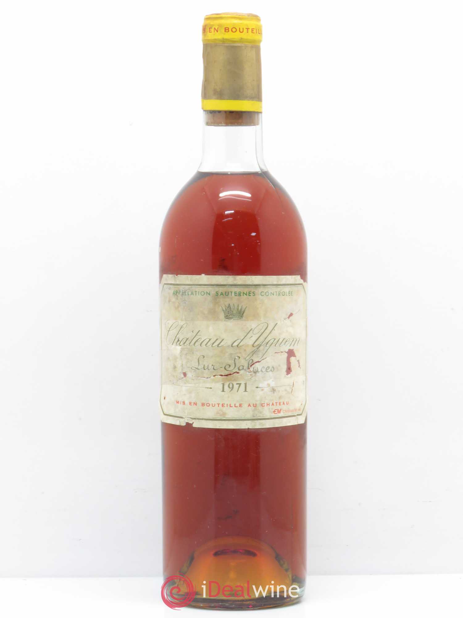 Château d' Yquem 1er Cru Classé Supérieur 1971 - Lotto di 1 bottiglia - 0