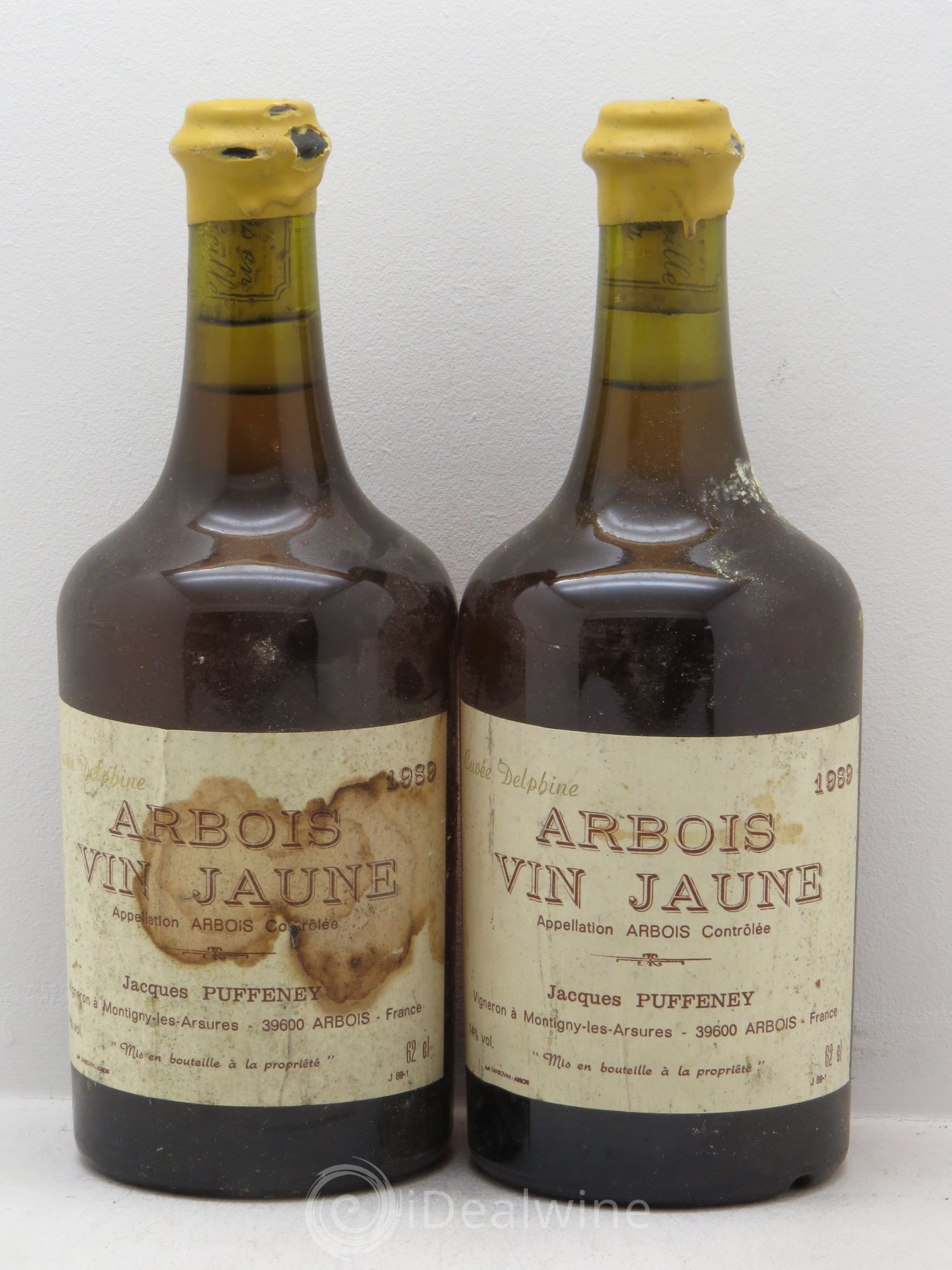 Arbois Vin Jaune J.Puffeney 1989 - Posten von 2 Flaschen - 0