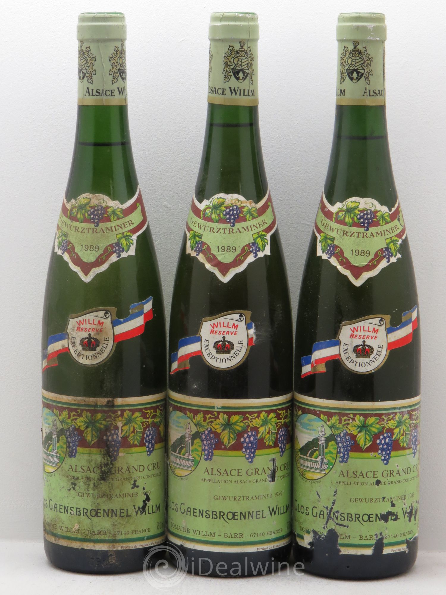 Gewurztraminer Grand Cru Clos Gaensbronnel réserve exceptionnelle (sans prix de réserve-no reserve) 1989 - Posten von 3 Flaschen - 0