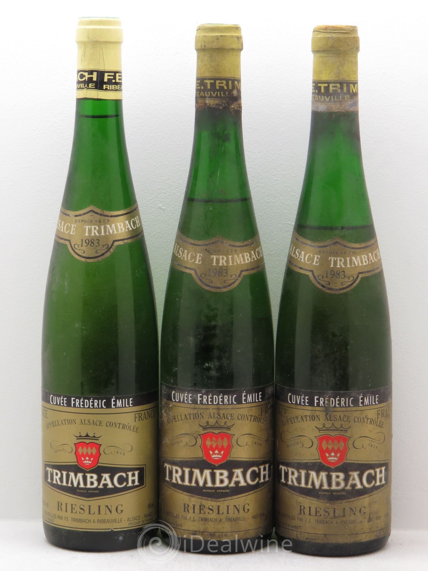 Alsace Riesling Cuvée Frédéric Emile Trimbach (Domaine) 1983 - Lot de 3 bouteilles - 0