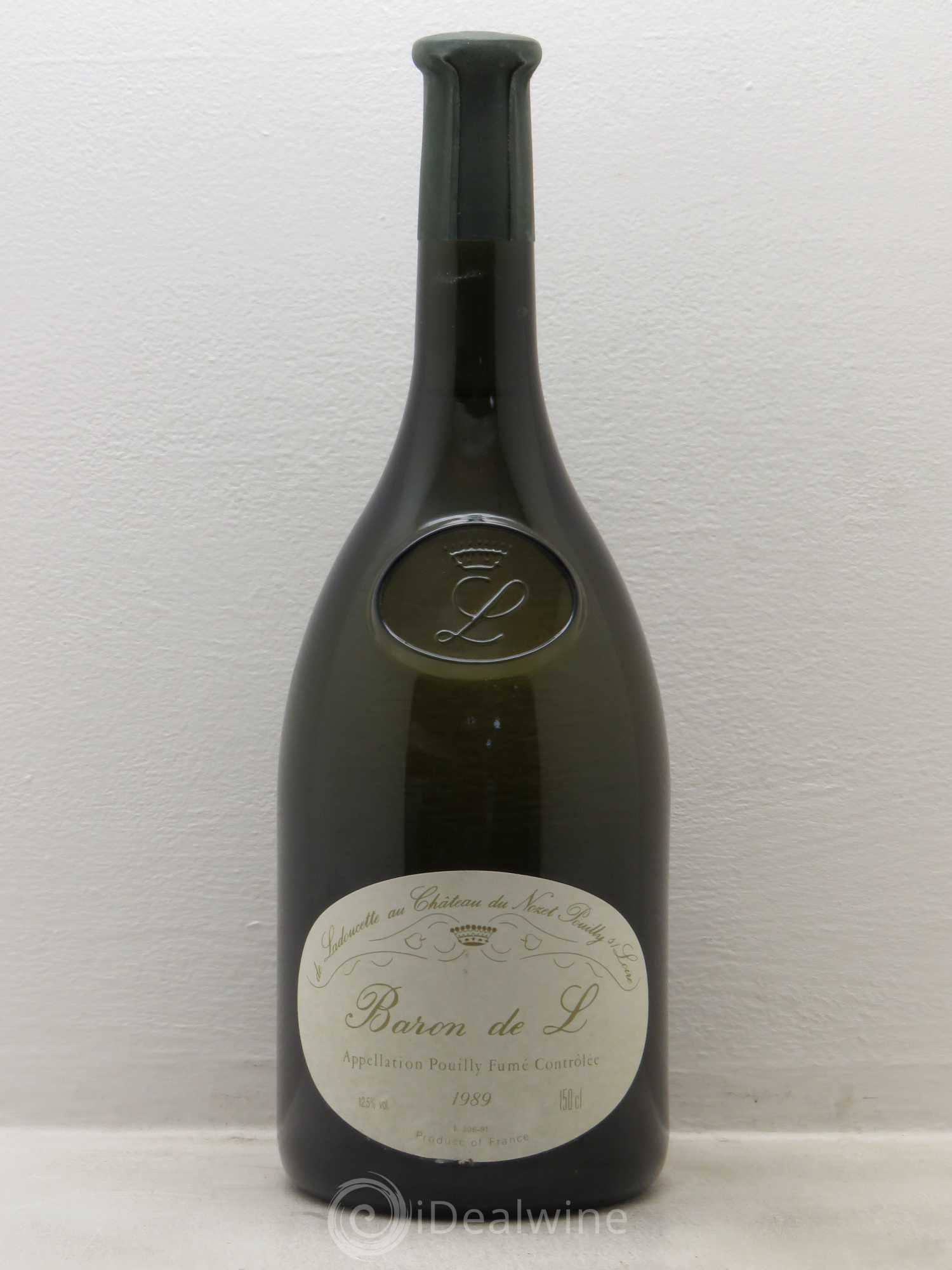 Pouilly-Fumé Baron de L Patrick de Ladoucette 1989 - Lot de 1 magnum - 0