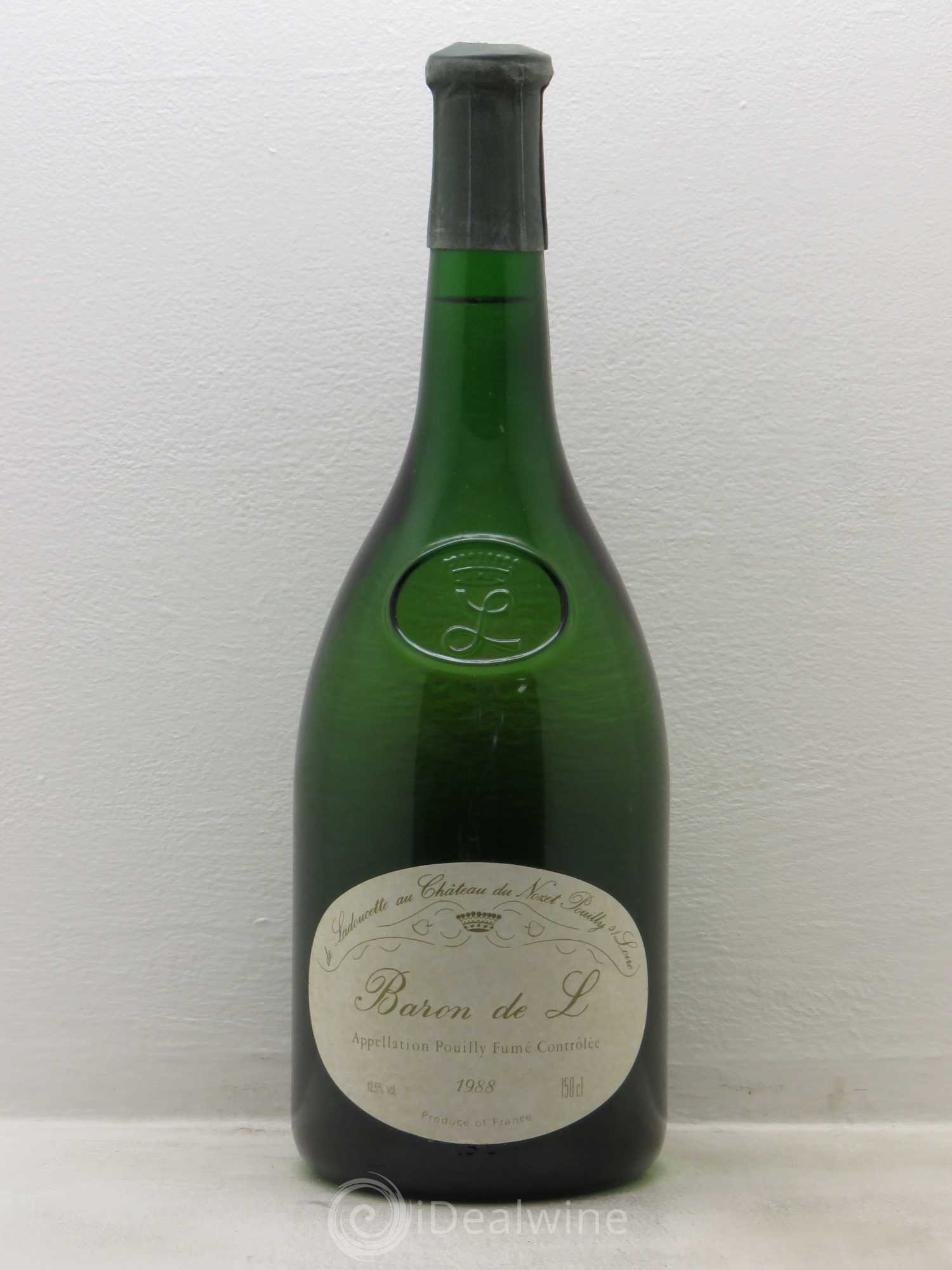 Pouilly-Fumé Baron de L Patrick de Ladoucette 1988 - Lot de 1 magnum - 0