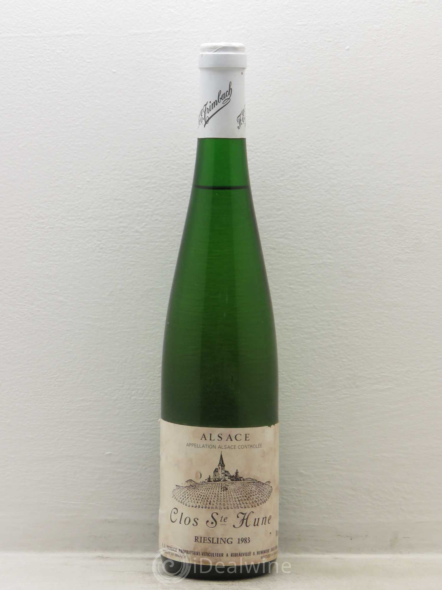 Alsace Riesling Clos Sainte-Hune Trimbach (Domaine) 1983 - Lot de 1 bouteille - 0