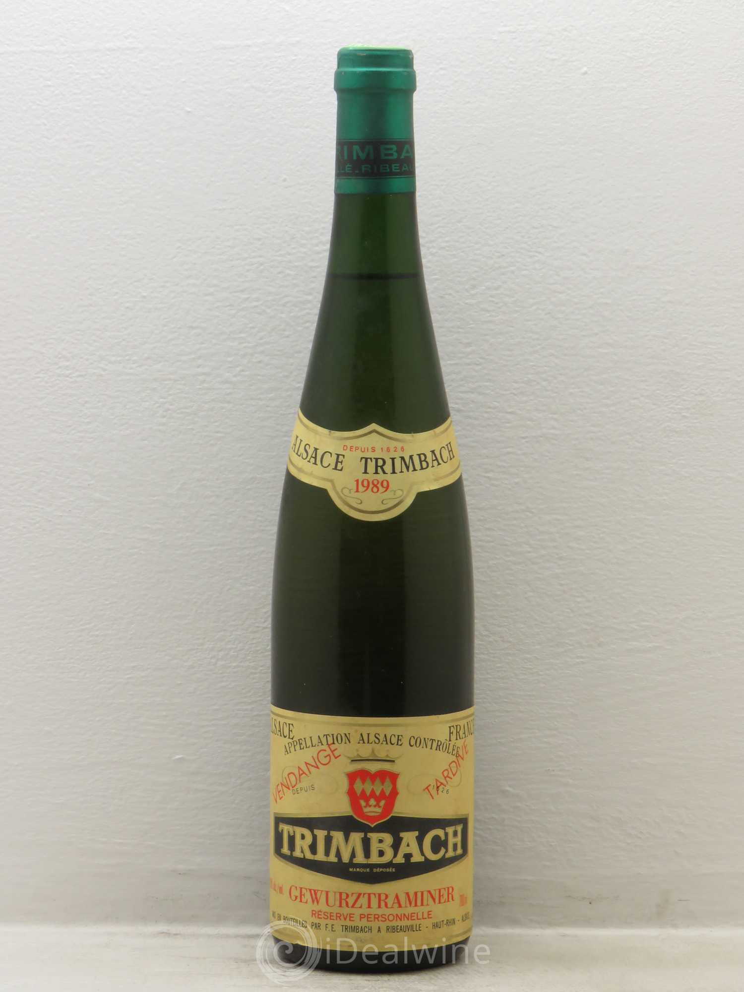 Alsace Gewurztraminer Vendanges Tardives Trimbach (Domaine) Réserve Personnelle 1989 - Lotto di 6 bottiglie - 0